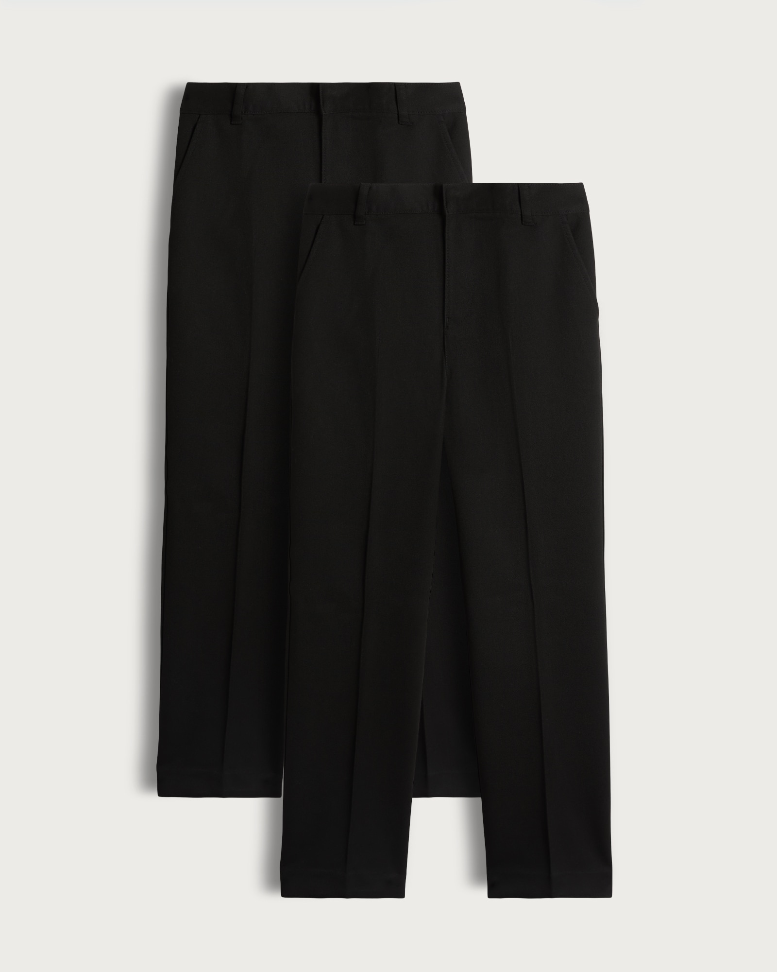 F&F School Boys 2-Pack Dressing Made Easy Regular Fit Trousers in Black thumbnail 4