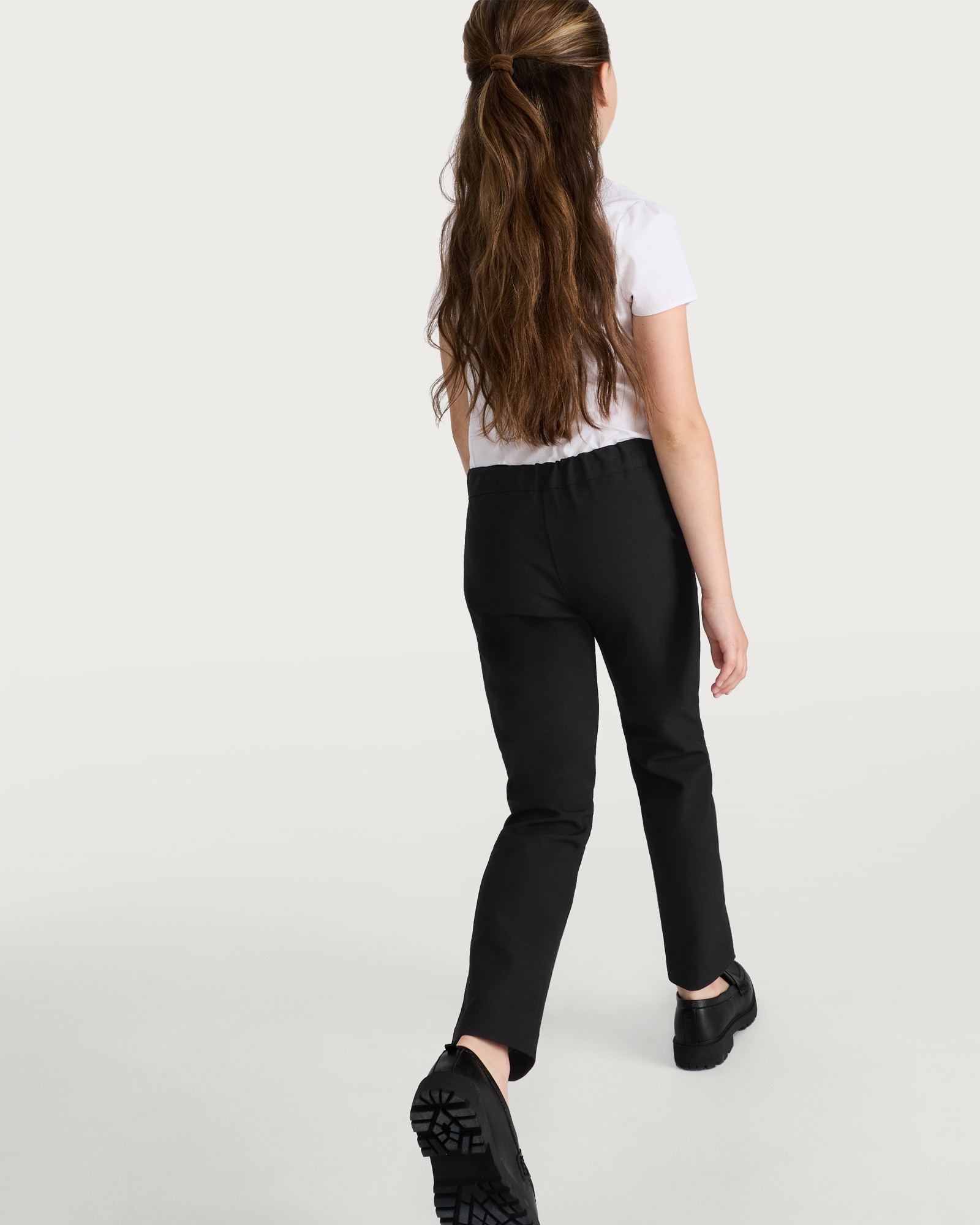 F&F School Girls 2-Pack Dressing Made Easy Regular Fit Trousers in Black thumbnail 4