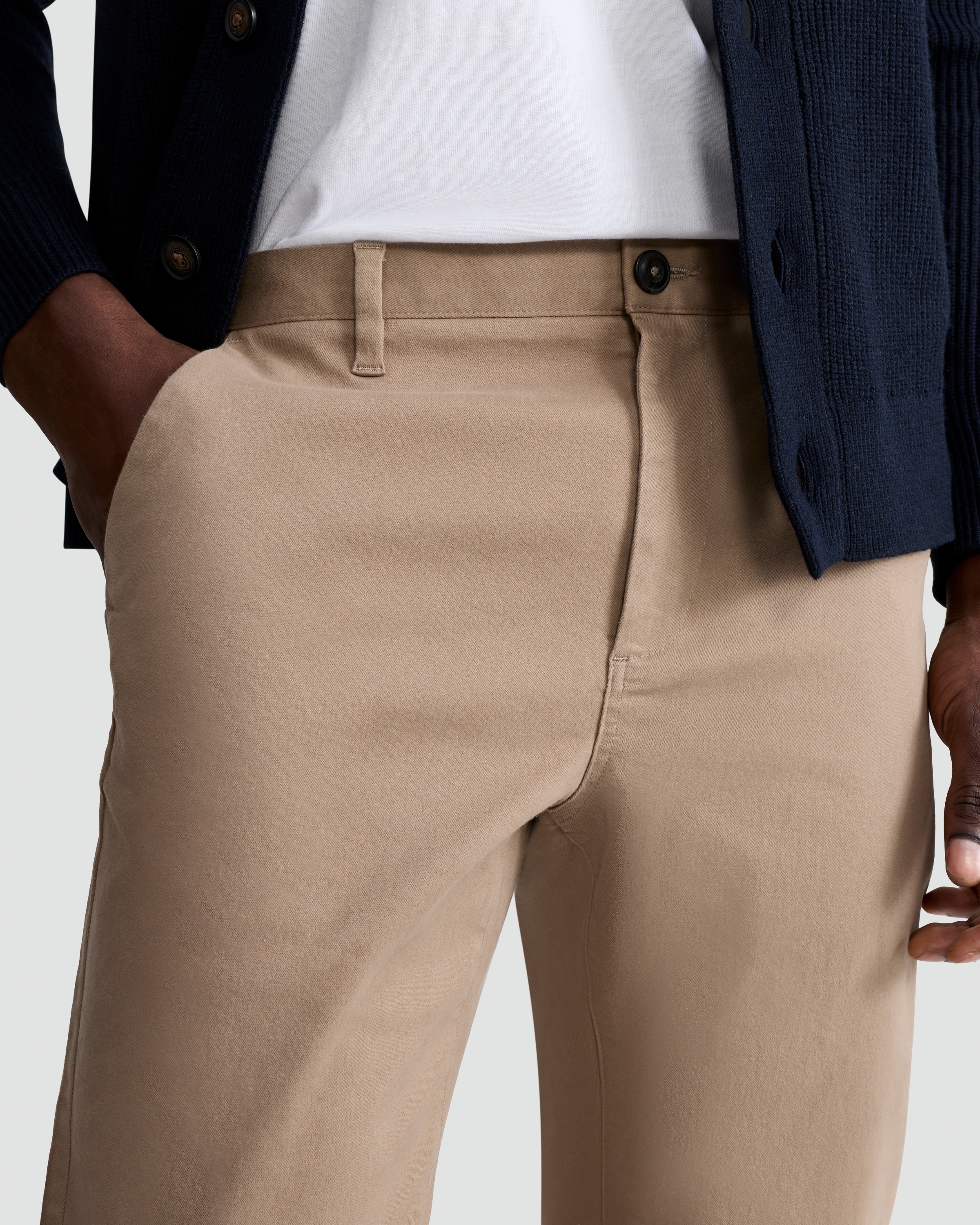 F&F Slim Leg FREEFIT® Chino Trousers in Stone thumbnail 2