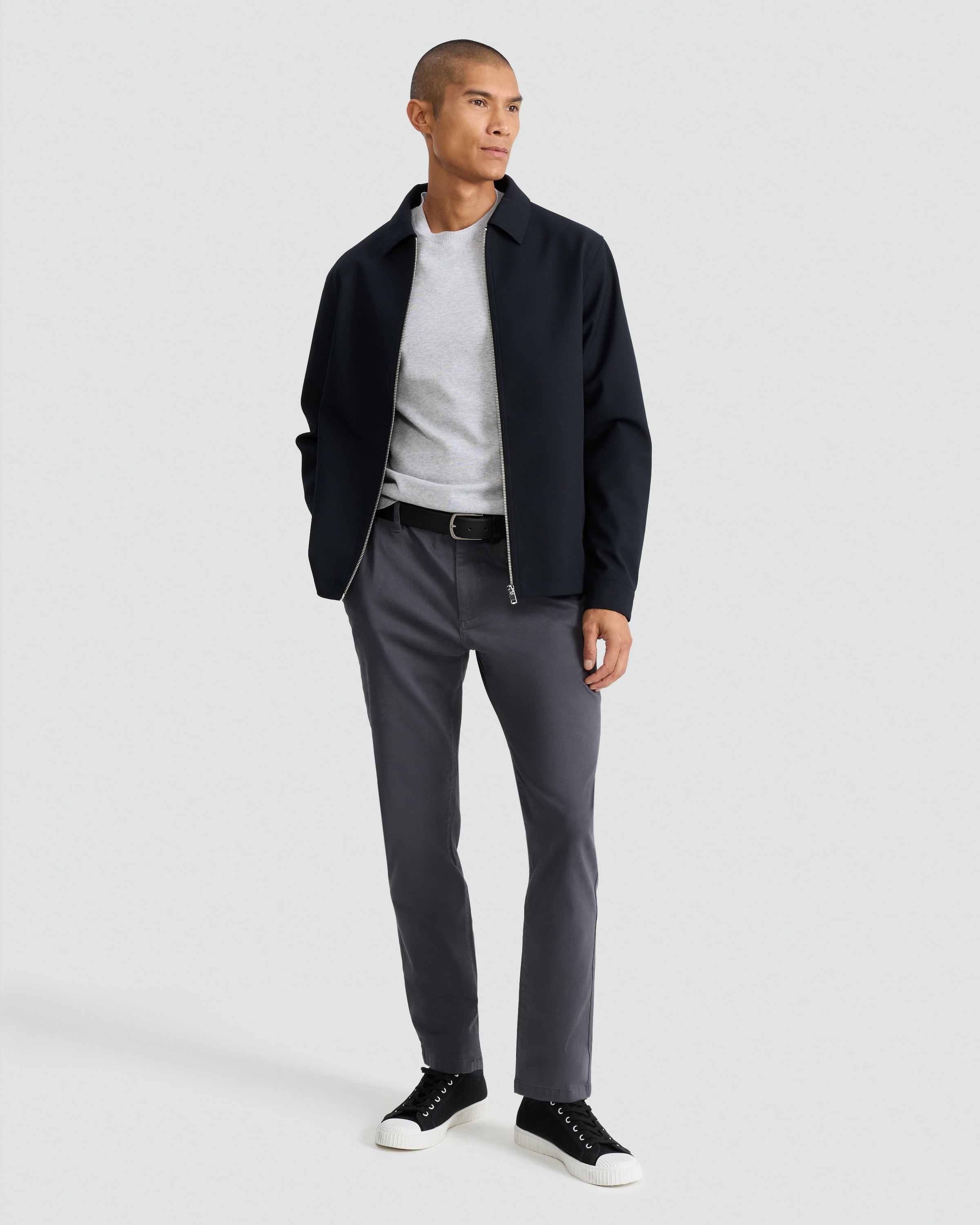 F&F Slim Leg FREEFIT® Chino Trousers in Grey