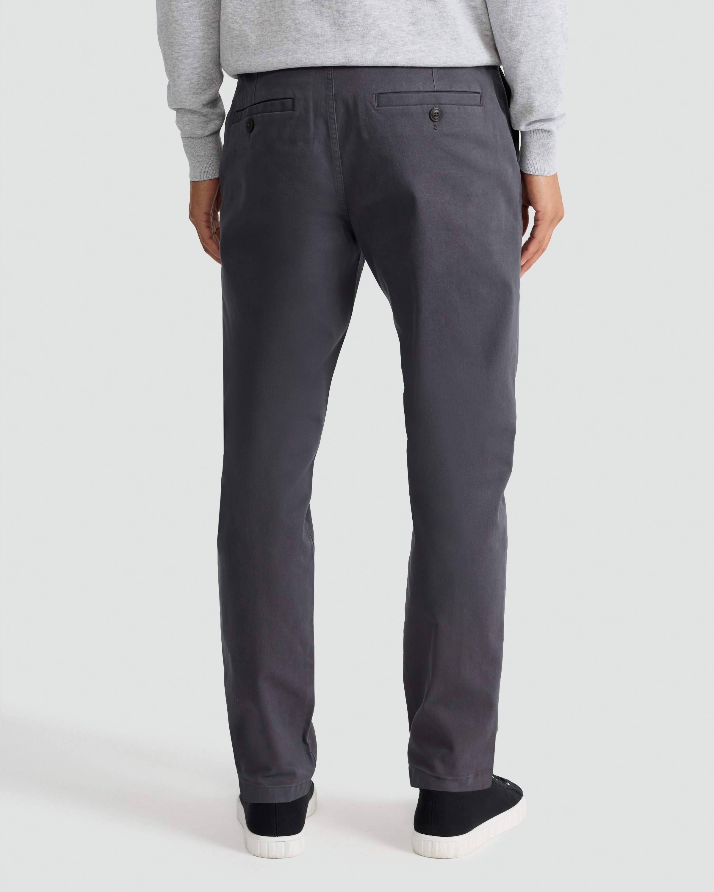 F&F Slim Leg FREEFIT® Chino Trousers in Grey thumbnail 3