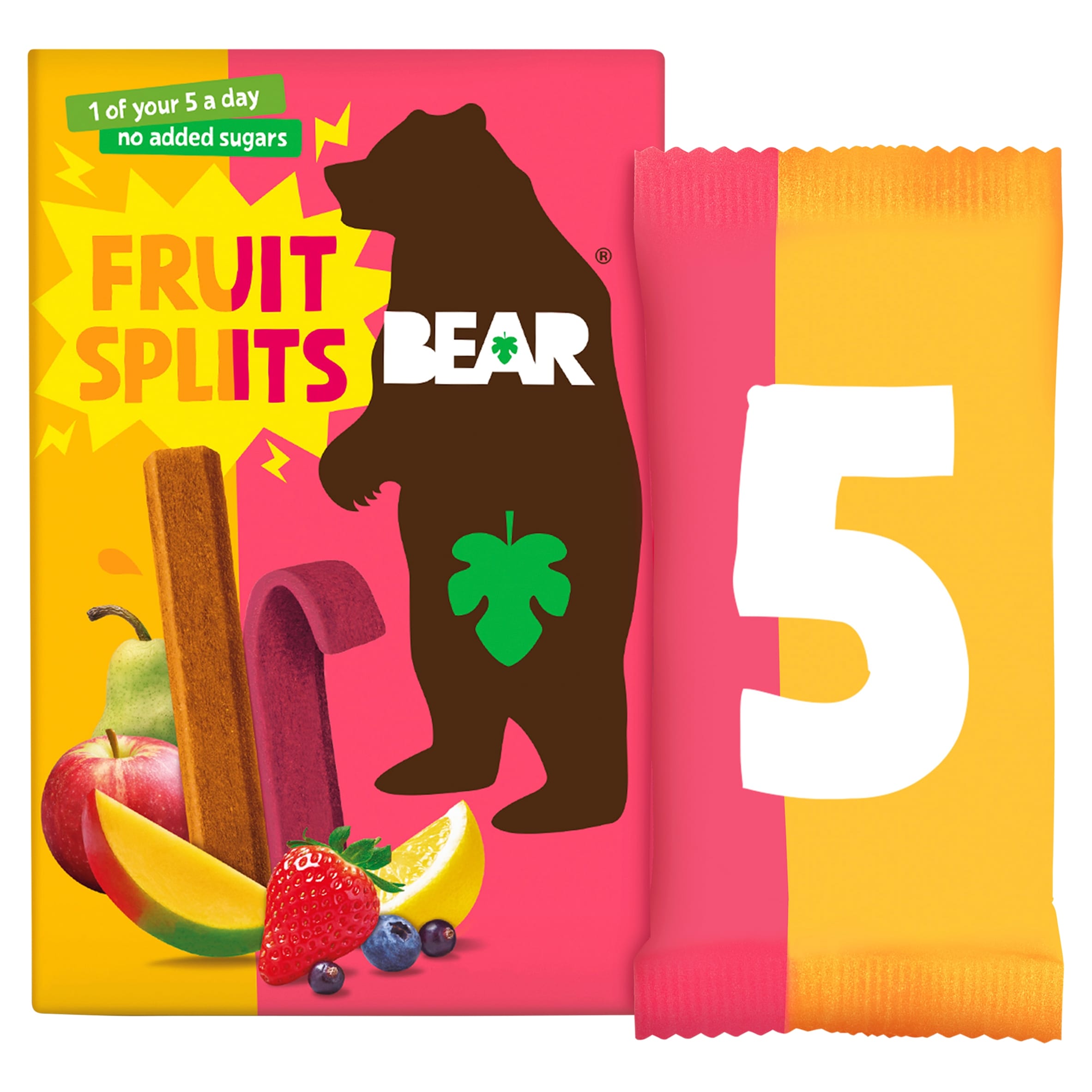 BEAR Fruit Splits Sour Berry & Mango Multipack
