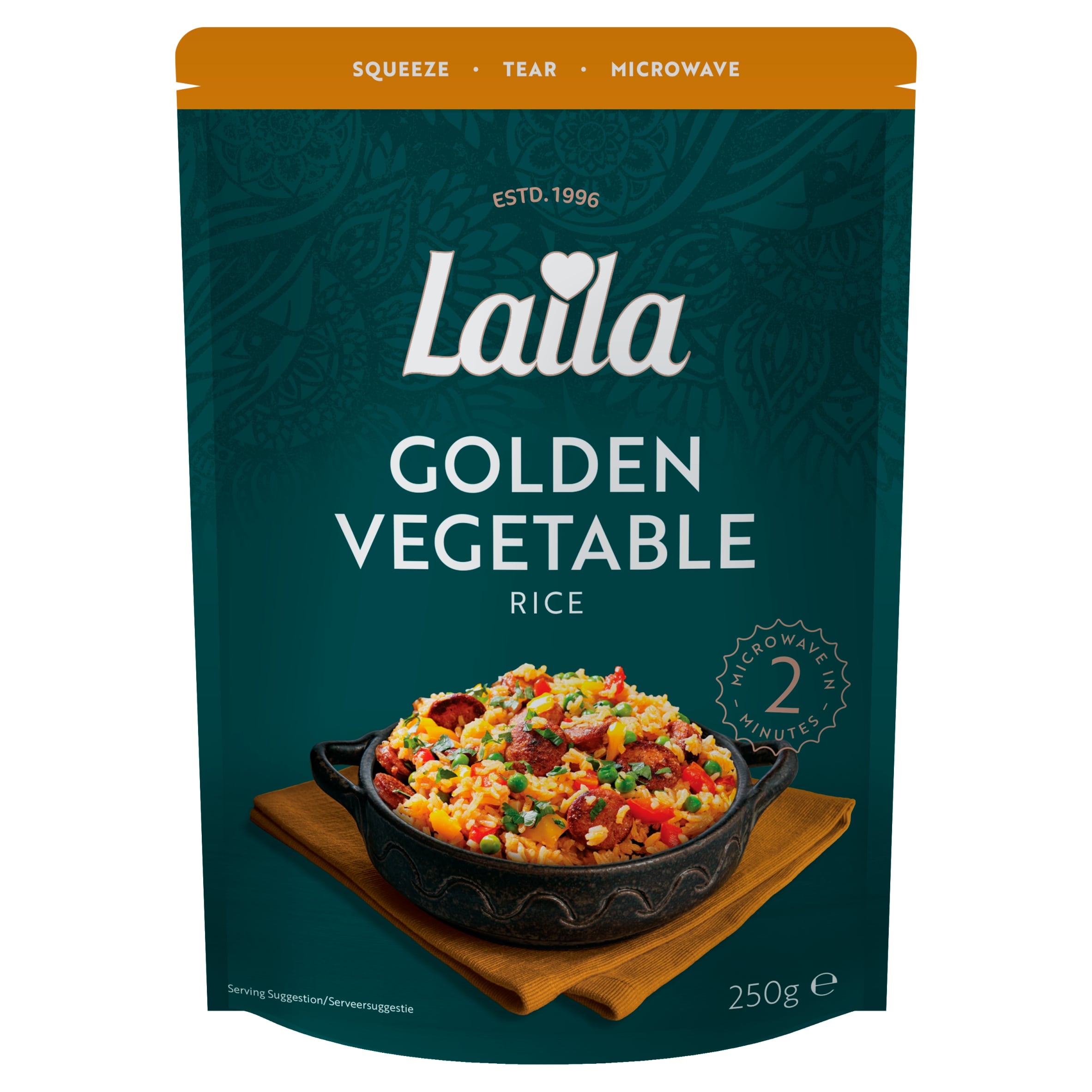 Laila Golden Veg Microwave Rice 250g