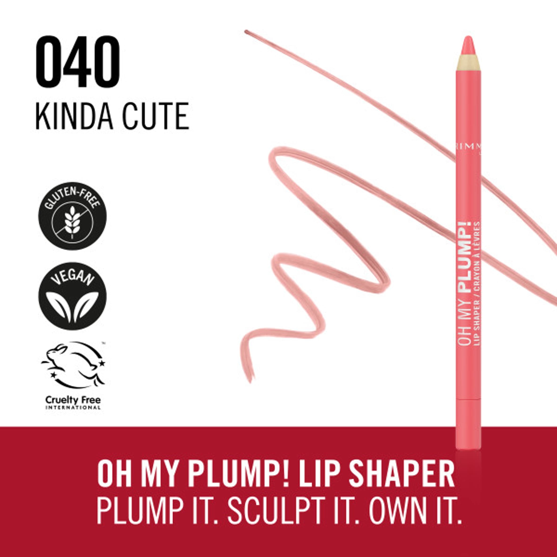 Rimmel Oh My Plump! Plumping Lip Shaper 040 Kinda Cute 1.2g thumbnail 4