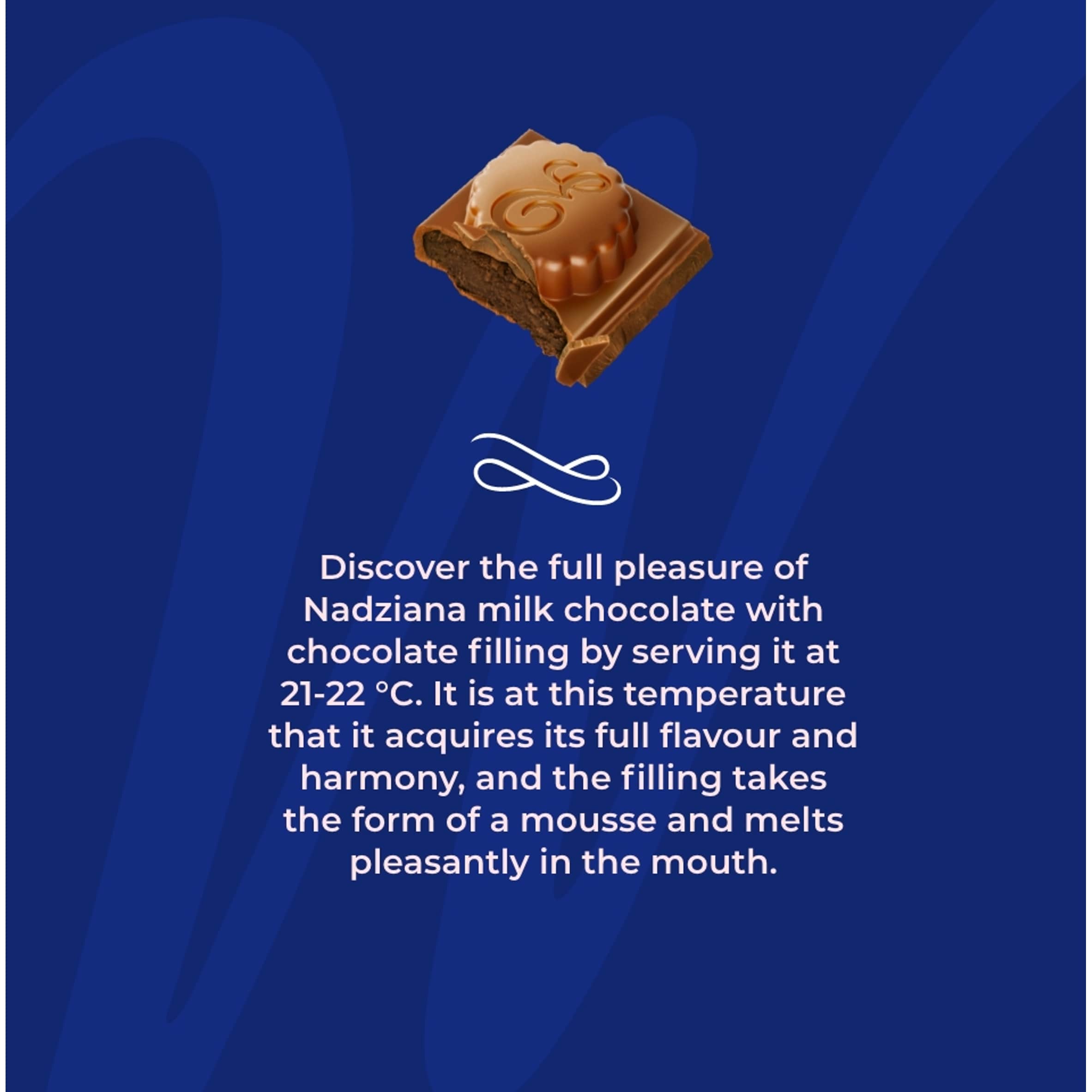 E. Wedel Milk Chocolate with Chocolate Filling 100g thumbnail 2