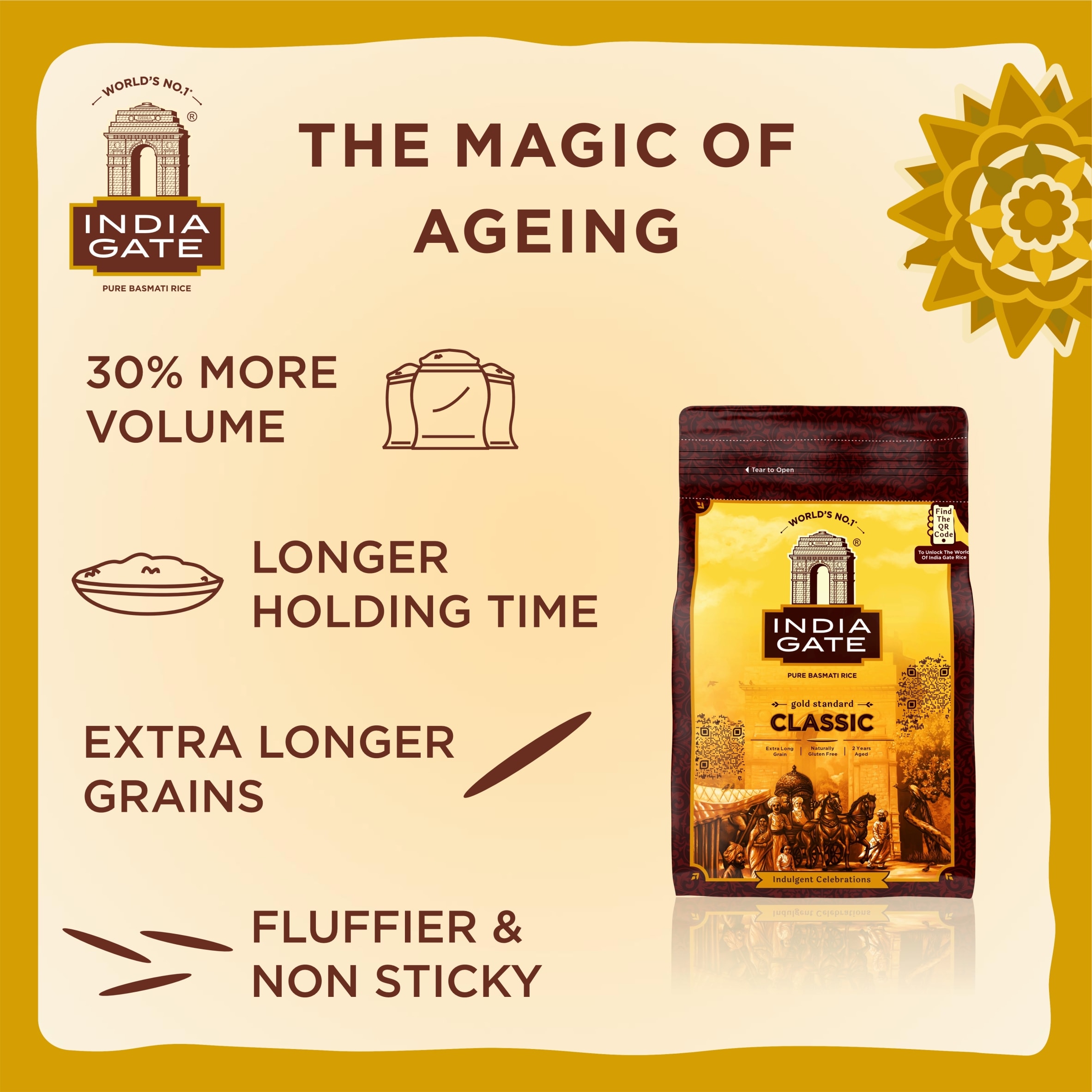 India Gate Basmati Rice Classic 5kg thumbnail 3