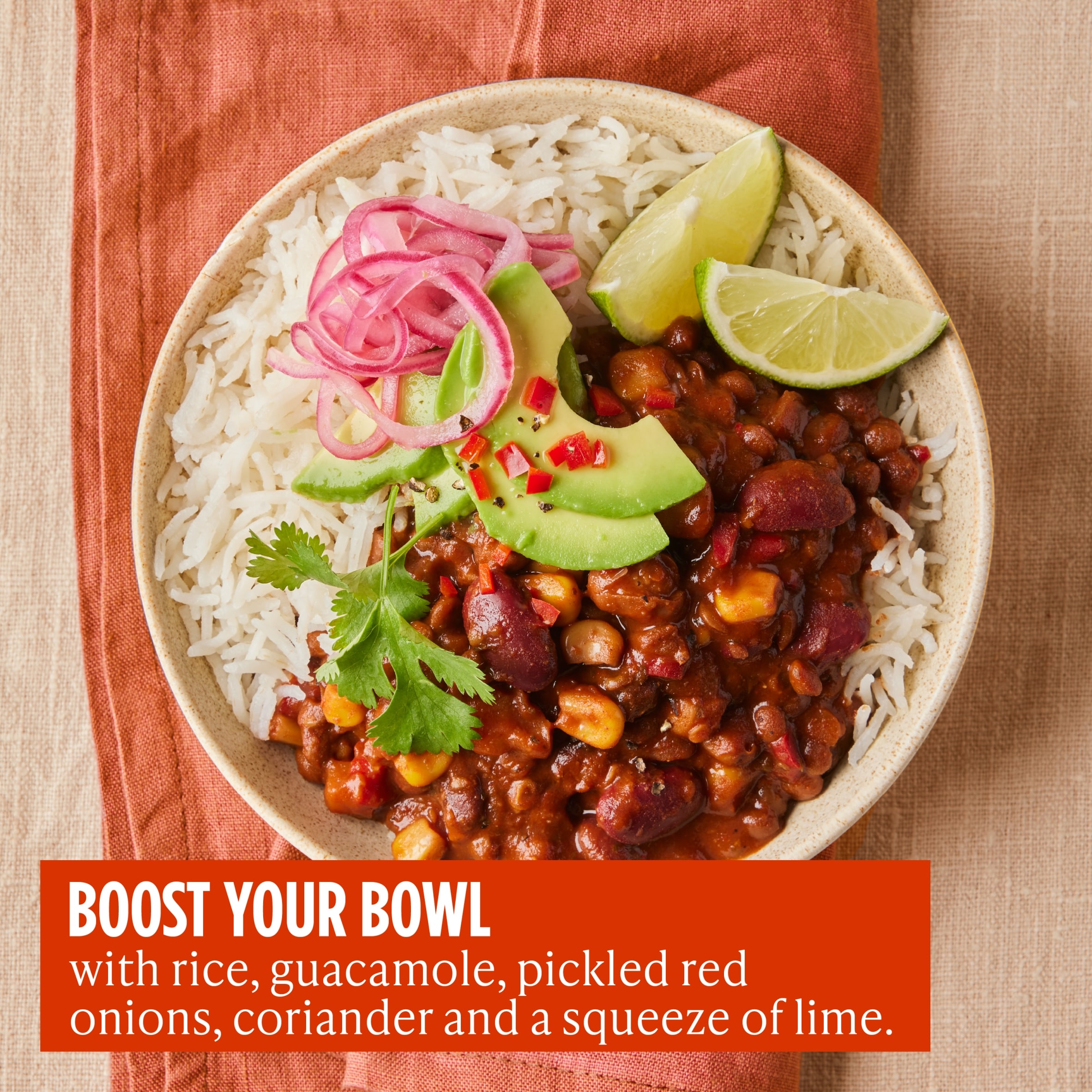 Merchant Gourmet 3-Bean & Lentil Chilli 280g thumbnail 2