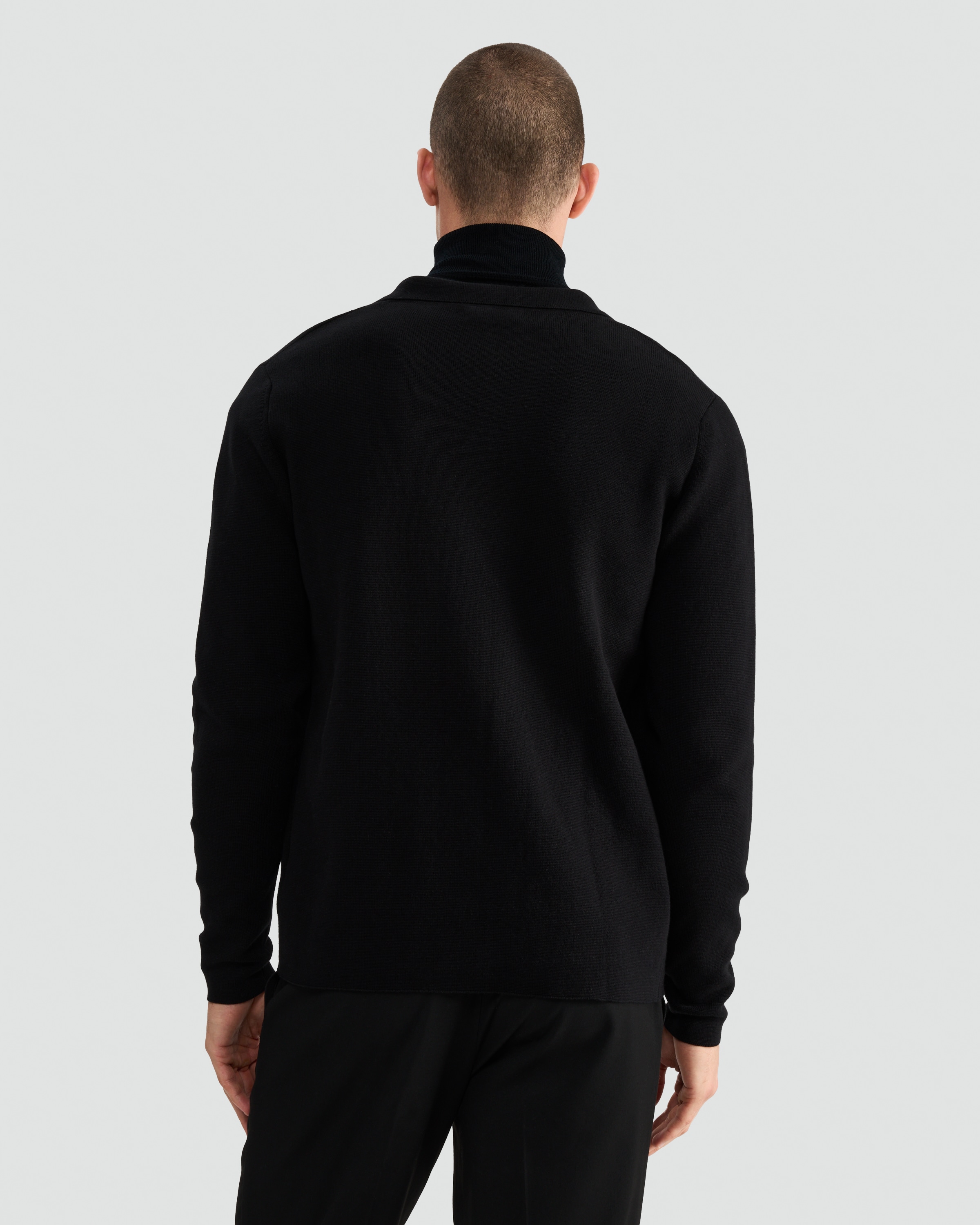 The F&F Edit Pure Cotton Knitted Button Up Cardigan in Black thumbnail 3