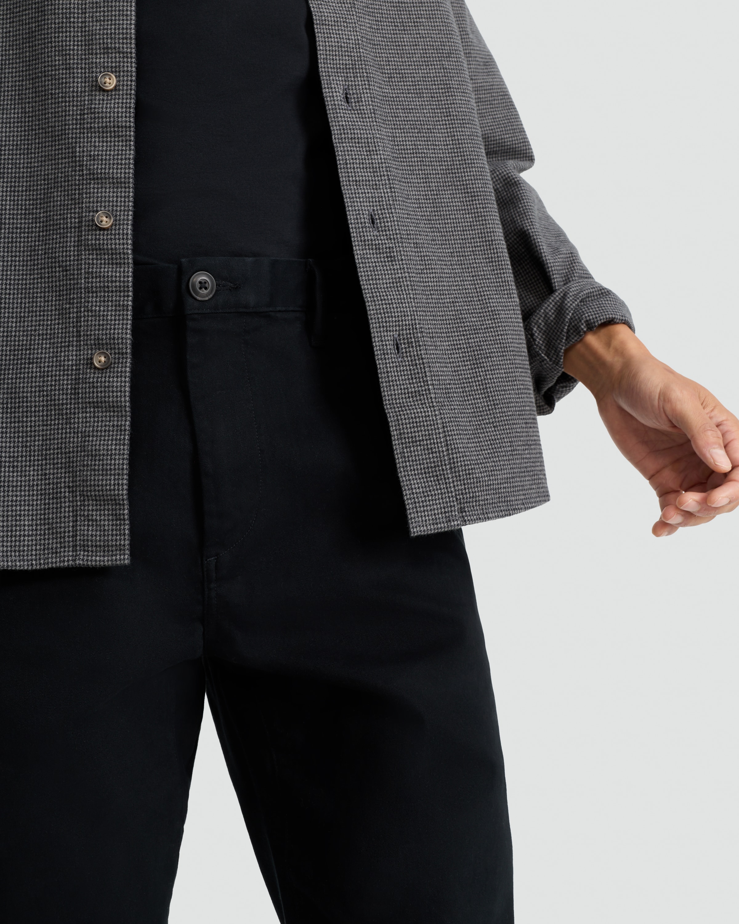 F&F Slim Leg FREEFIT® Chino Trousers in Black thumbnail 2