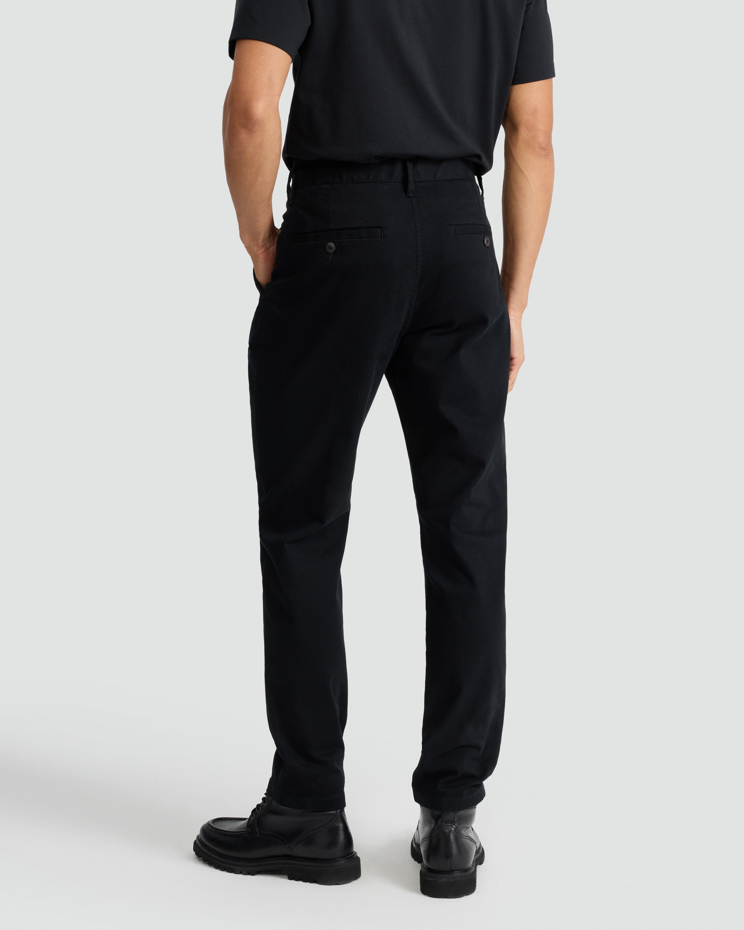 F&F Slim Leg FREEFIT® Chino Trousers in Black thumbnail 3
