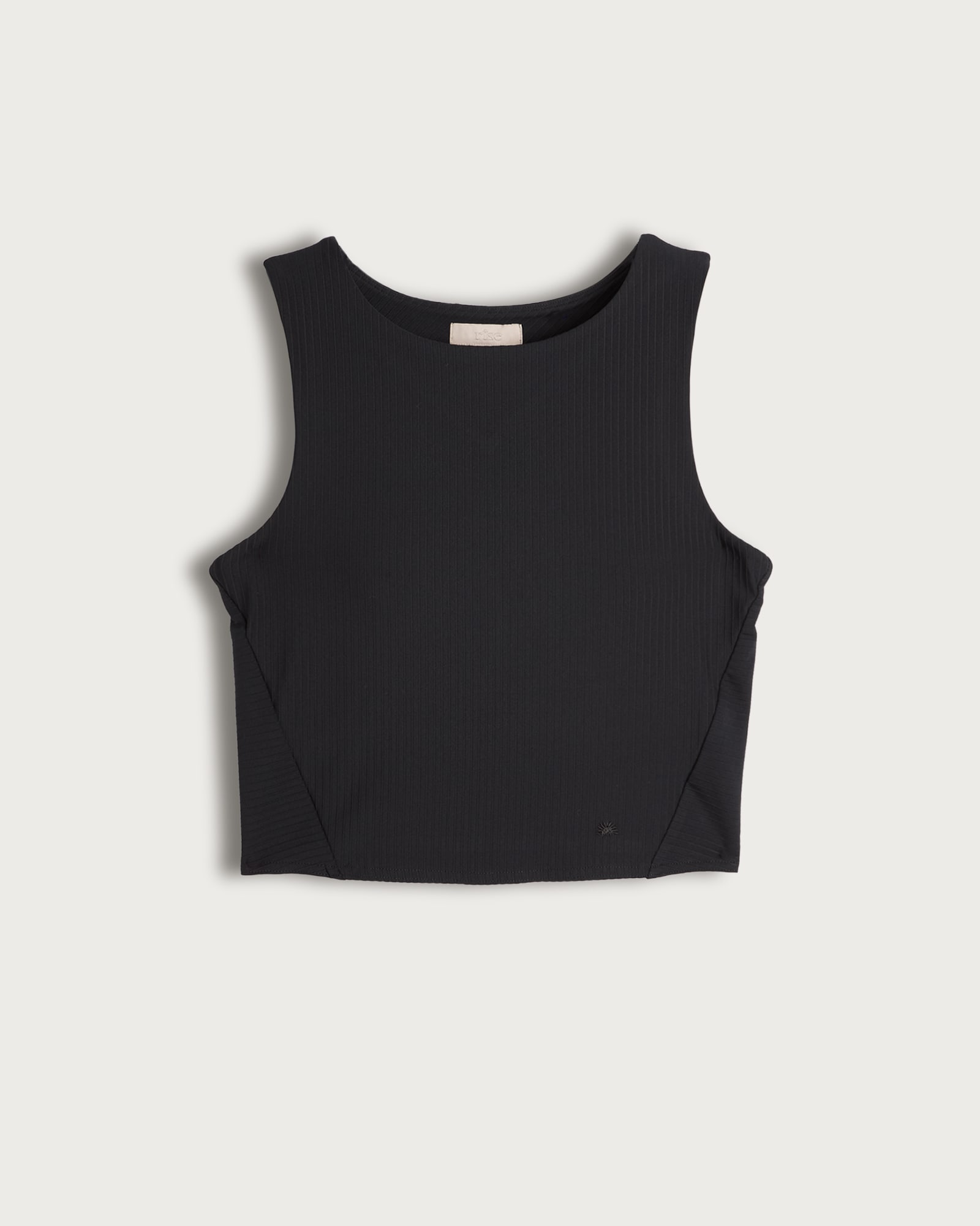 Rise by Zara McDermott Ribbed Sleeveless Loungewear Top in Black thumbnail 2