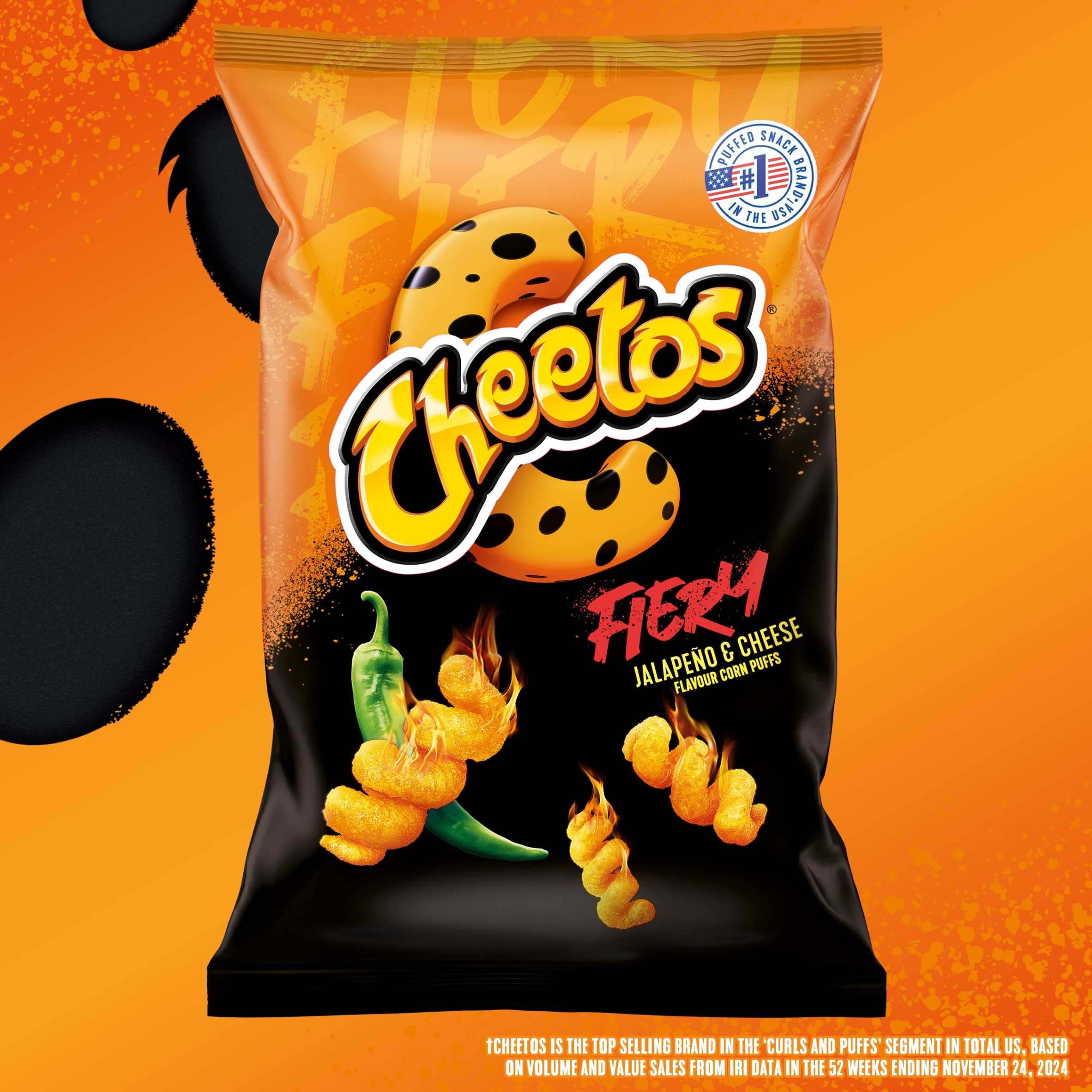 Cheetos Twisted Fiery Jalapeno & Cheese Sharing Bag Crisps 105g thumbnail 2