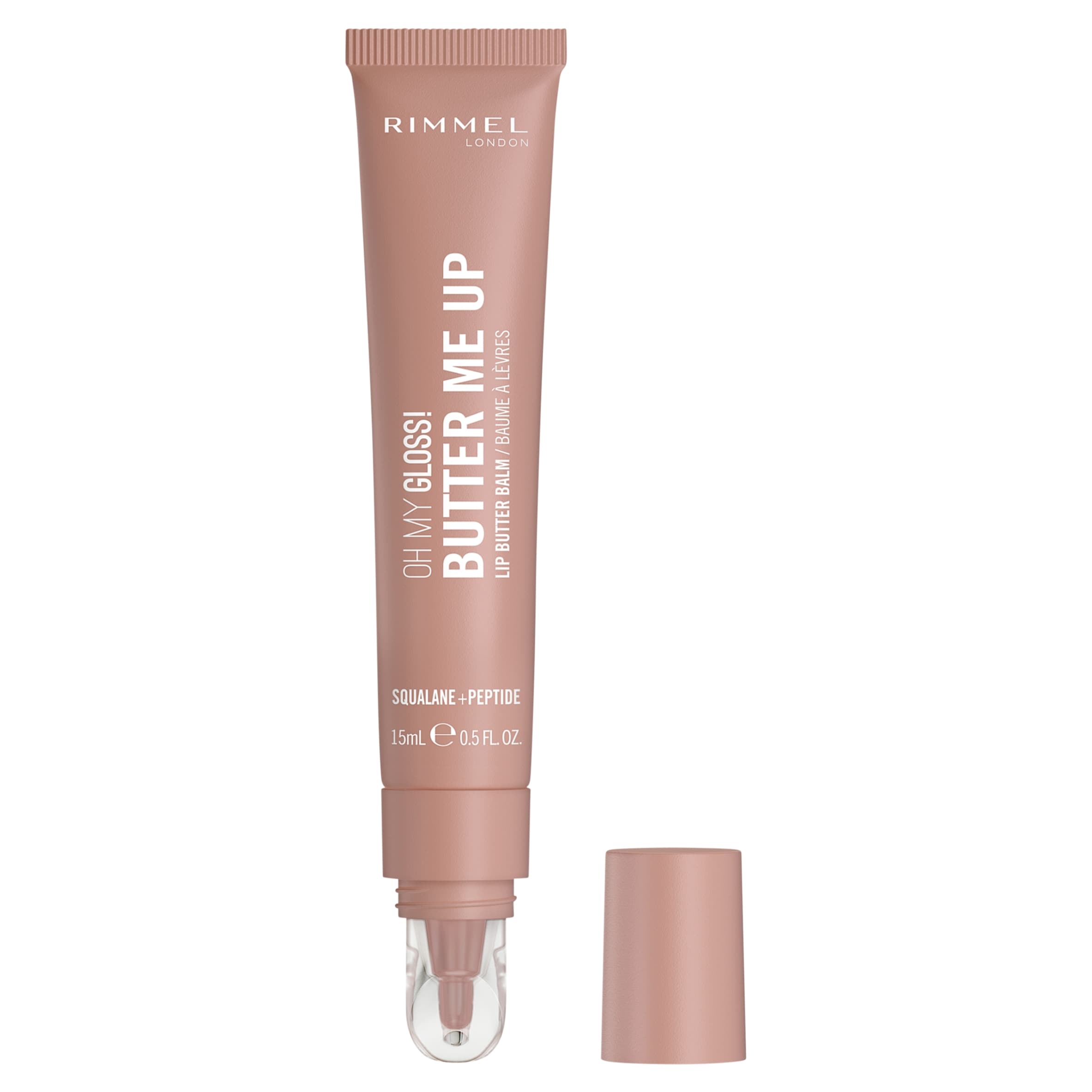 Rimmel Oh My Gloss! Butter Me Up Lip Butter Balm 001 Latte Delight 15ml thumbnail 2