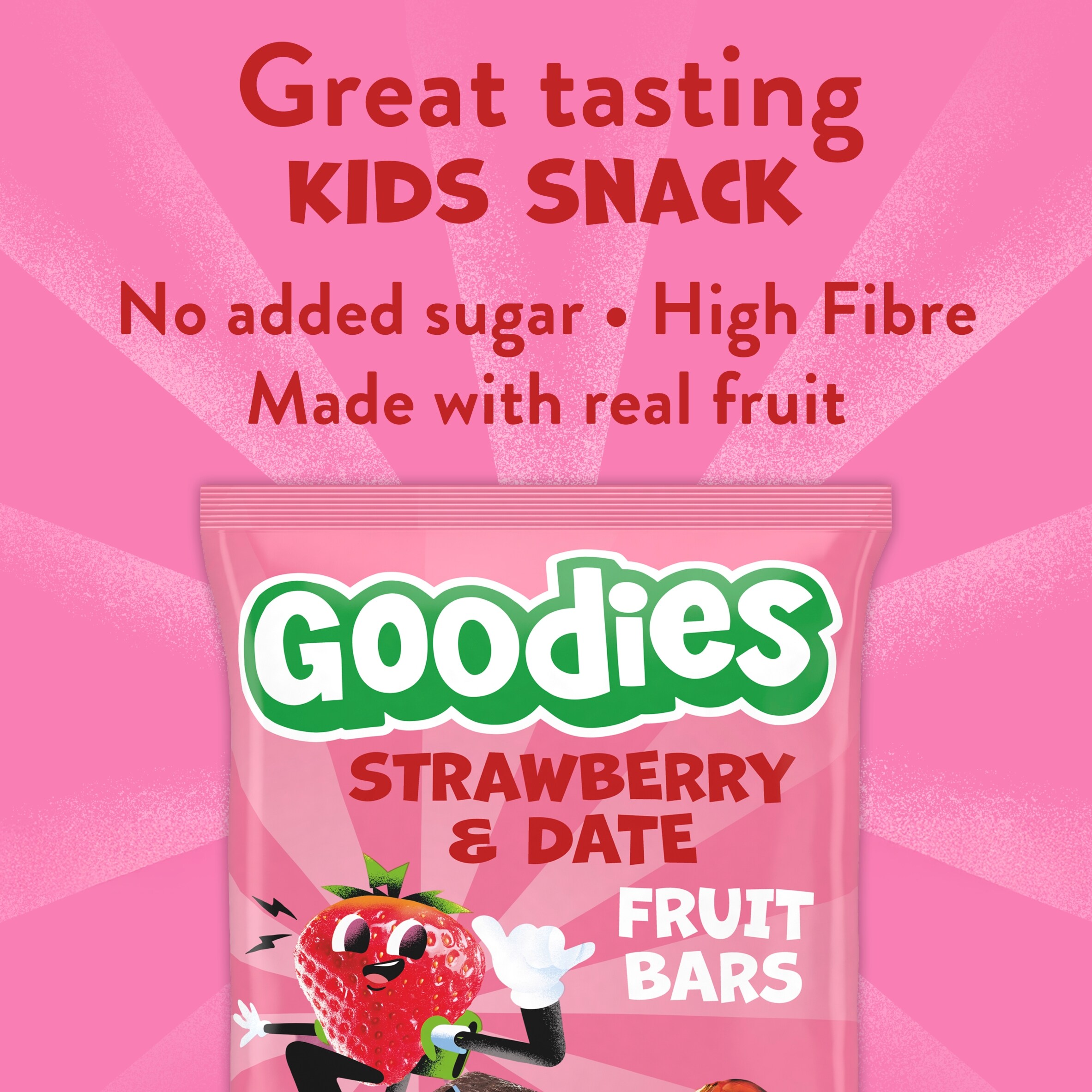 Goodies Strawberry & Date Fruit Bars 5x20g thumbnail 2