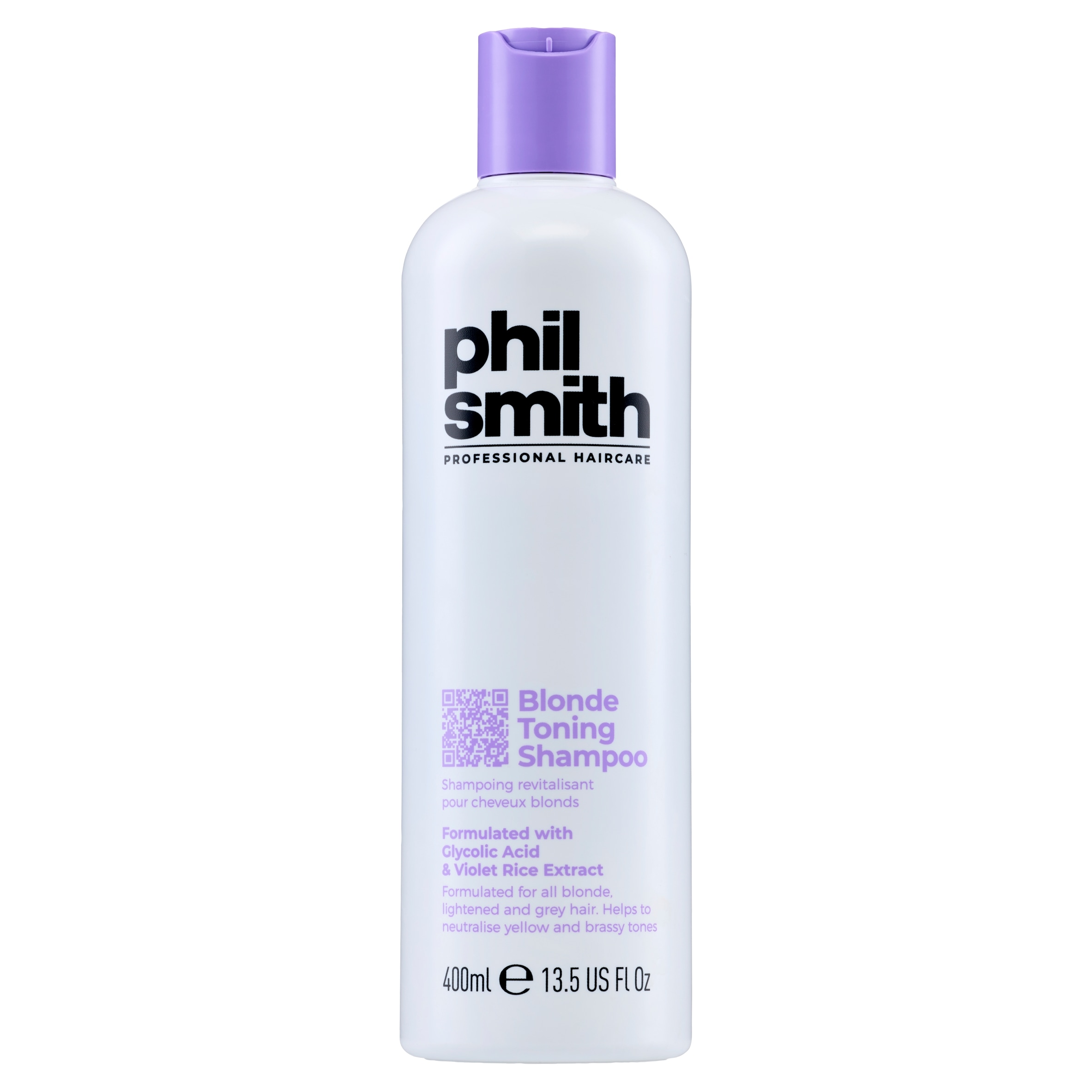 Phil Smith Professional Haircare Blonde Toning Shampoo 400ml