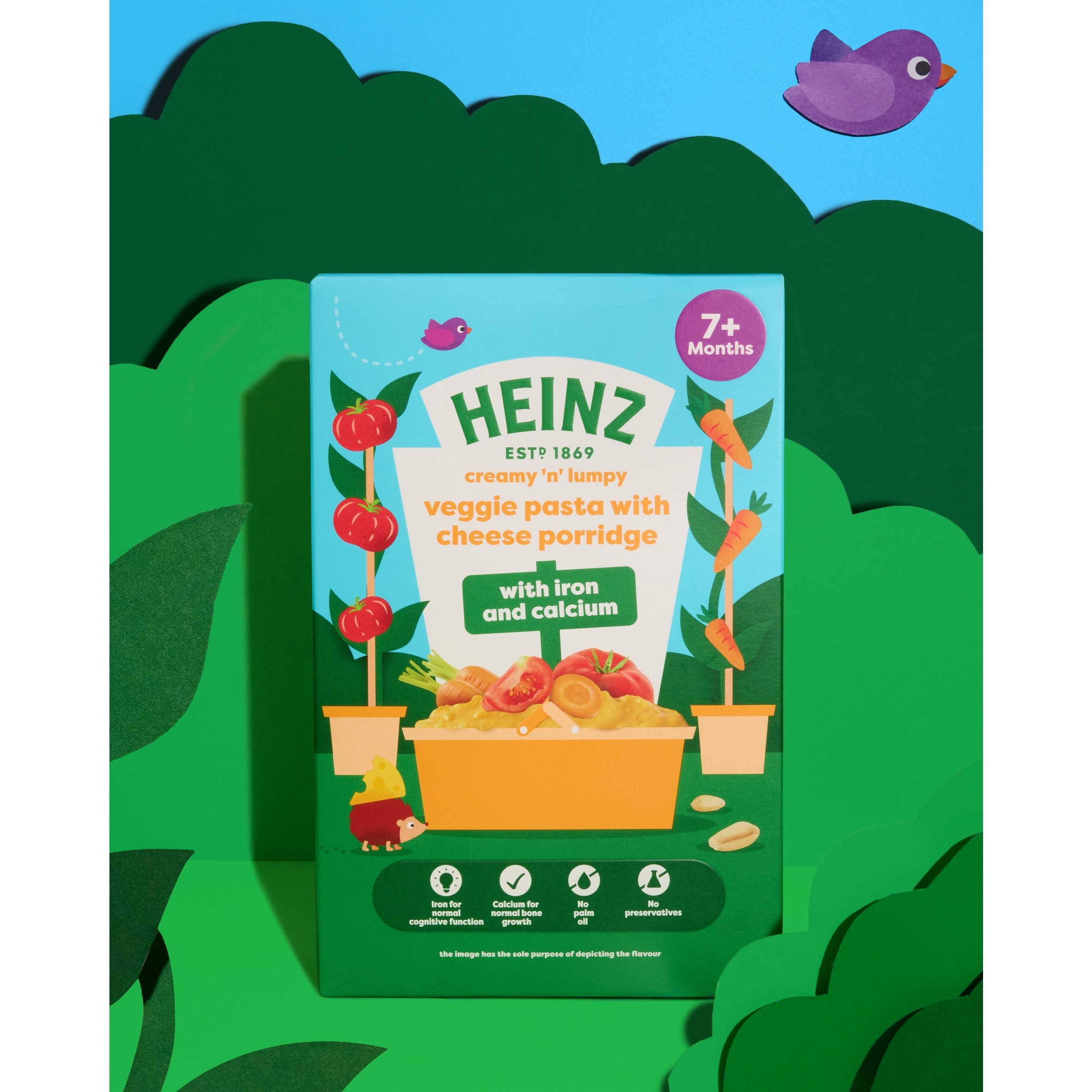 Heinz Veggie Pasta with Cheese Baby Food Porridge 7m+ 200g thumbnail 2