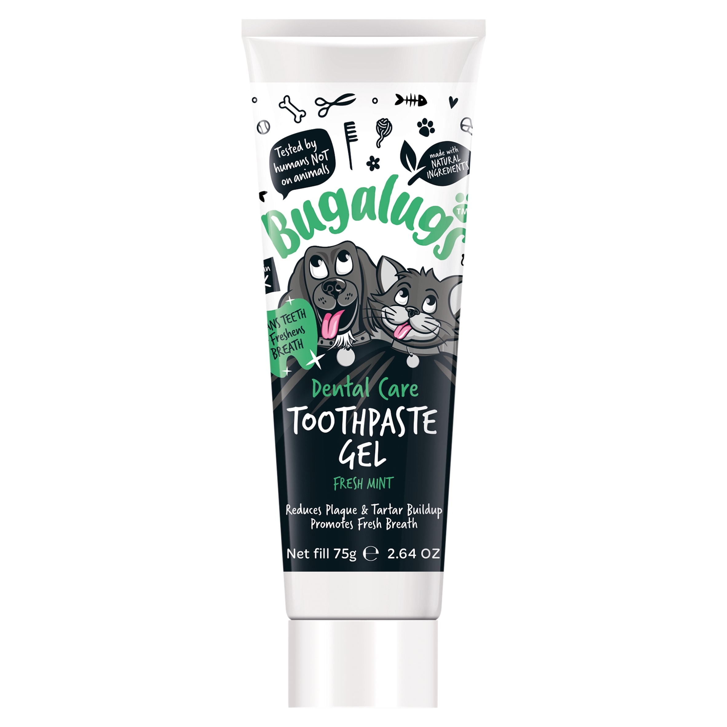 Bugalugs Dental Care Tooth Paste Gel Fresh Mint Dog & Cat 75g