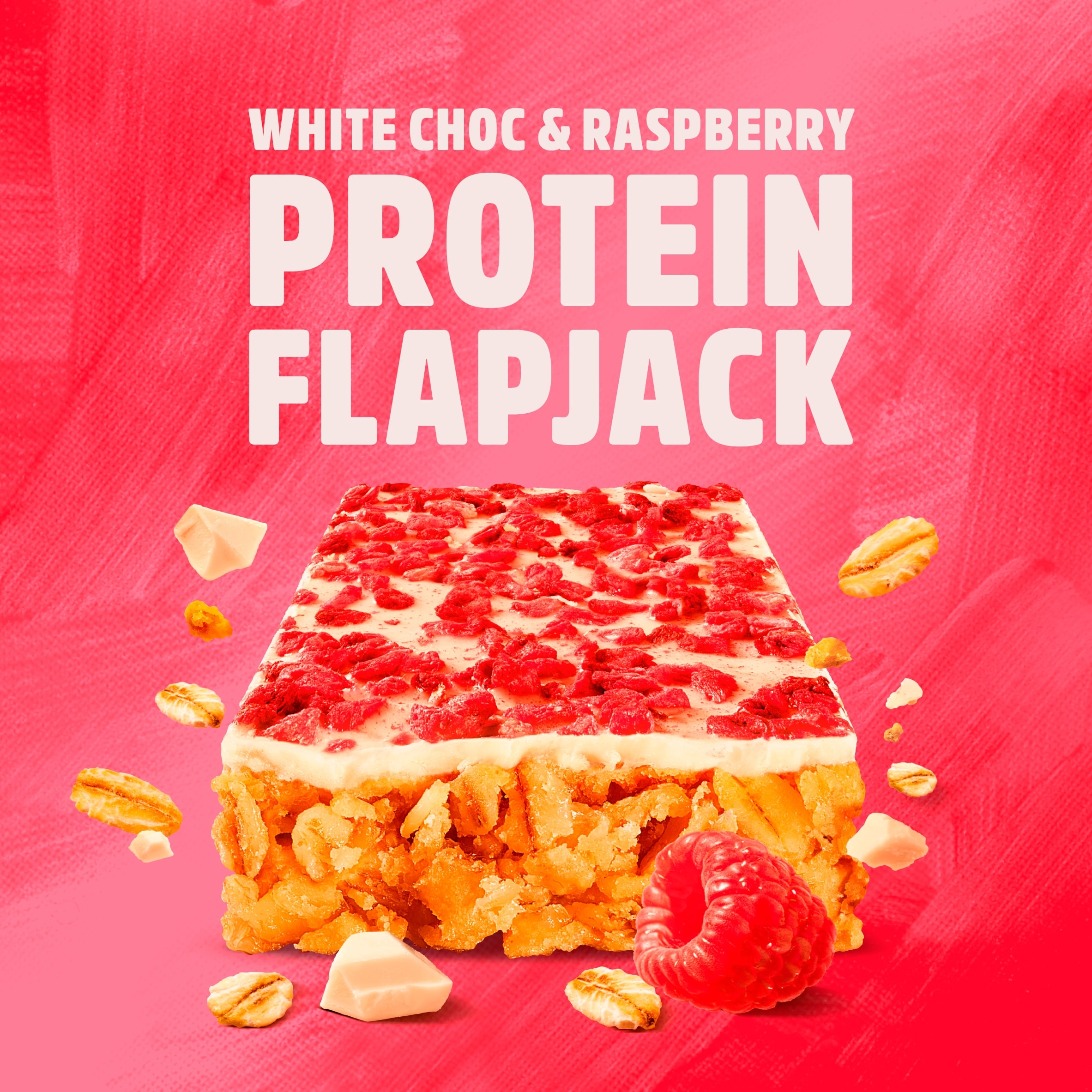 TREK White Choc & Raspberry Protein Flapjacks 3x50g thumbnail 3