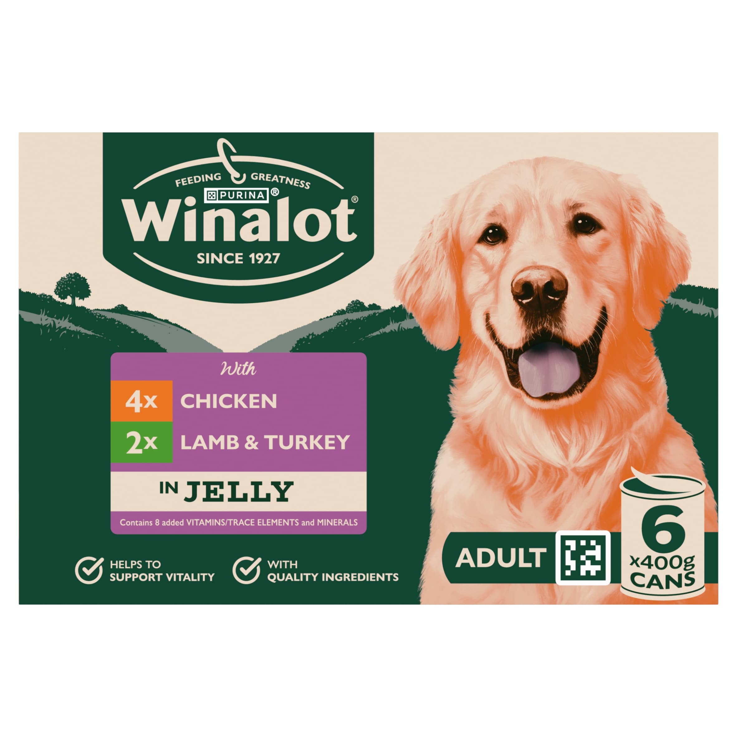 WINALOT® Classics Meat in Jelly Wet Dog Food 6x400g thumbnail 2