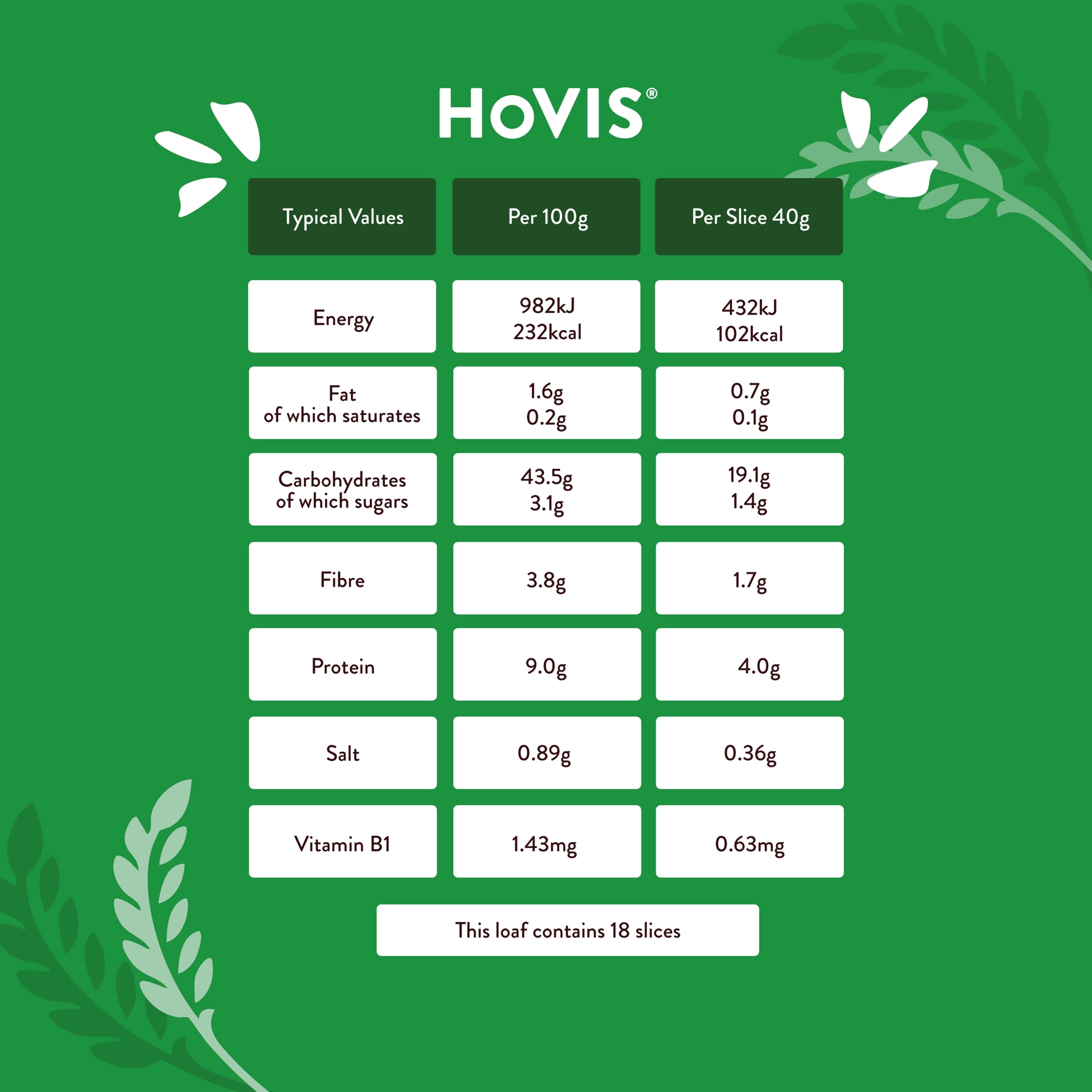 Hovis White 'n' Fibre Sliced Bread 800g thumbnail 5