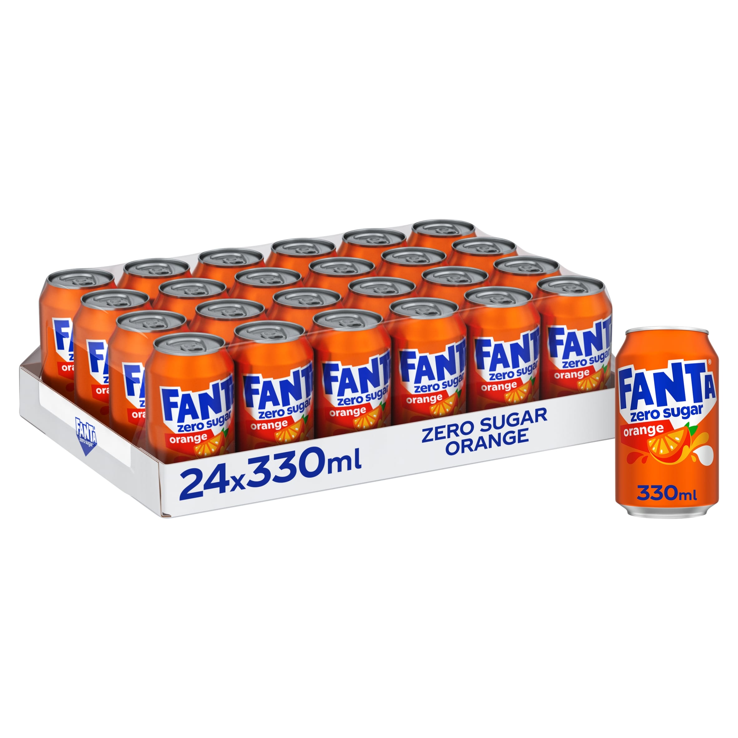 Fanta Orange Zero Multipack Tray 24 x 330ml thumbnail 2