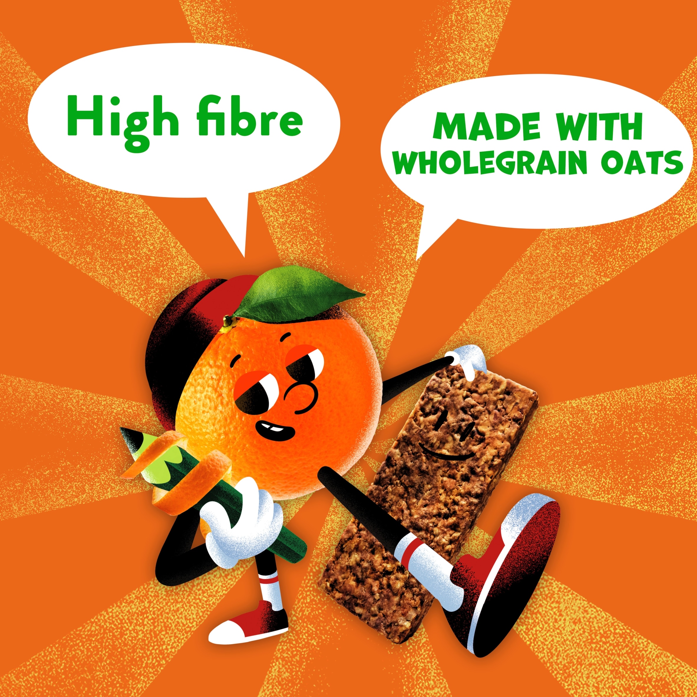 Goodies Mandarin & Apple Oat Bars 6x23g thumbnail 3