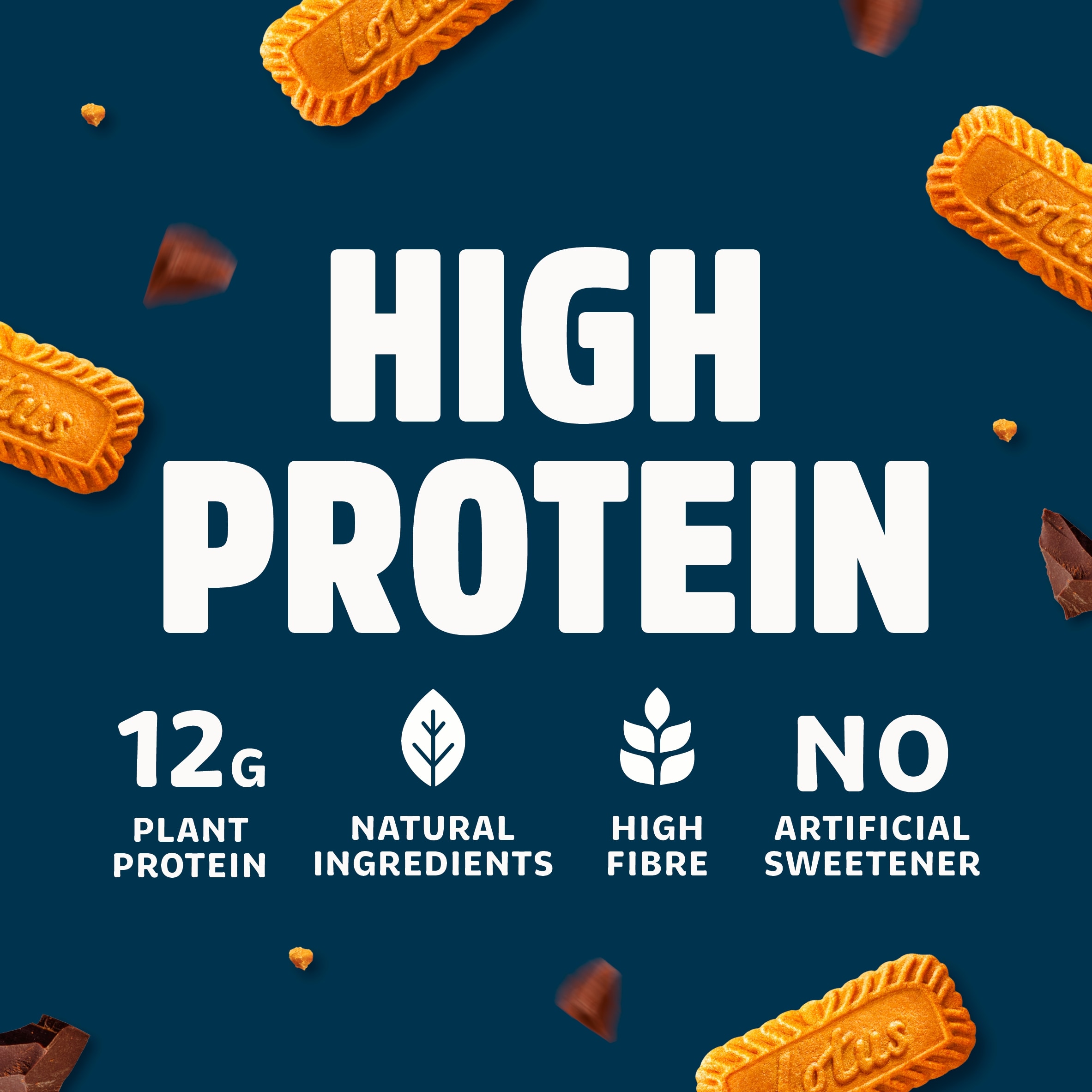 Trek High Protein Lotus Biscoff 44g thumbnail 2