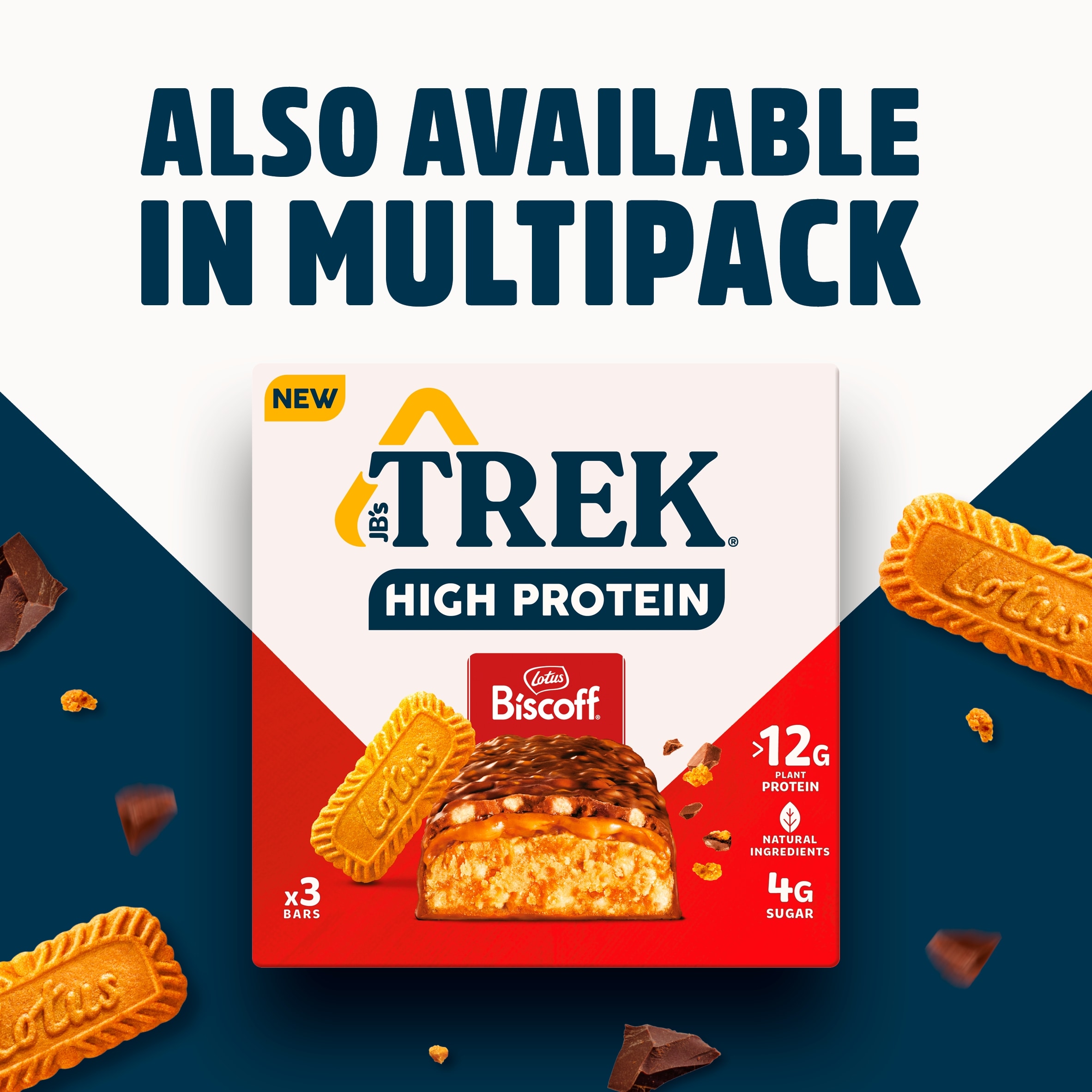 Trek High Protein Lotus Biscoff 44g thumbnail 5