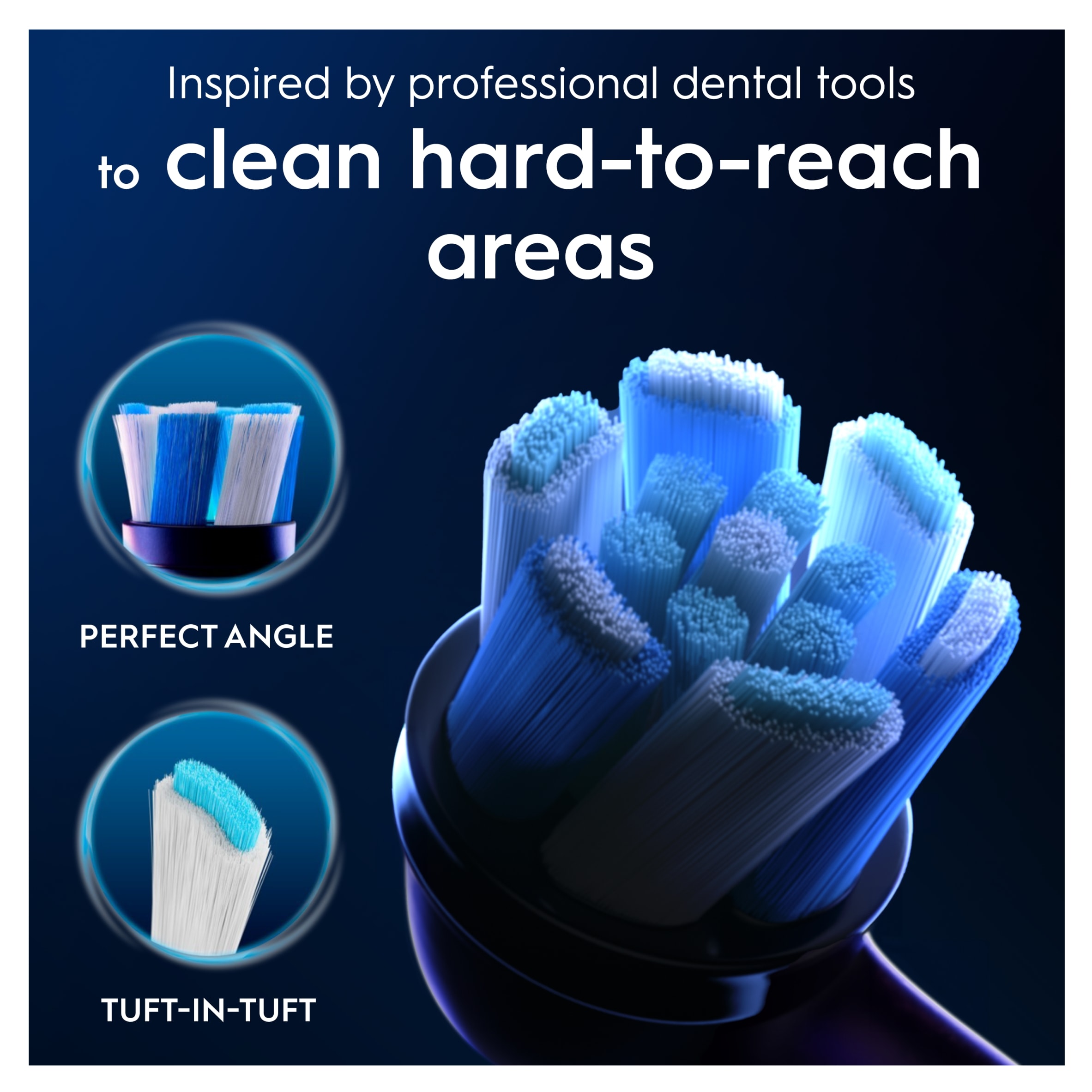 Oral-B iO Ultimate Clean Black Toothbrush Heads 4 Pack thumbnail 3