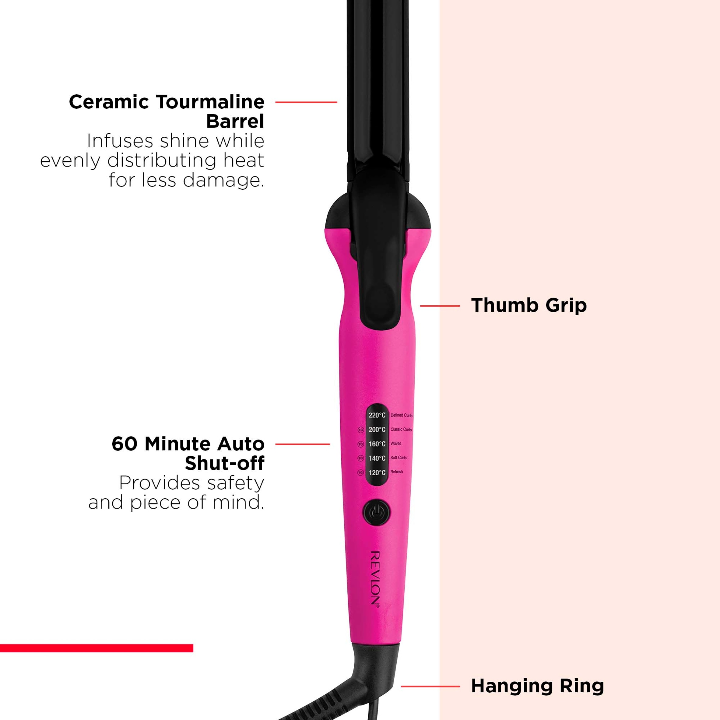 Revlon Easy Heat Precision Ceramic Curler 25mm thumbnail 4