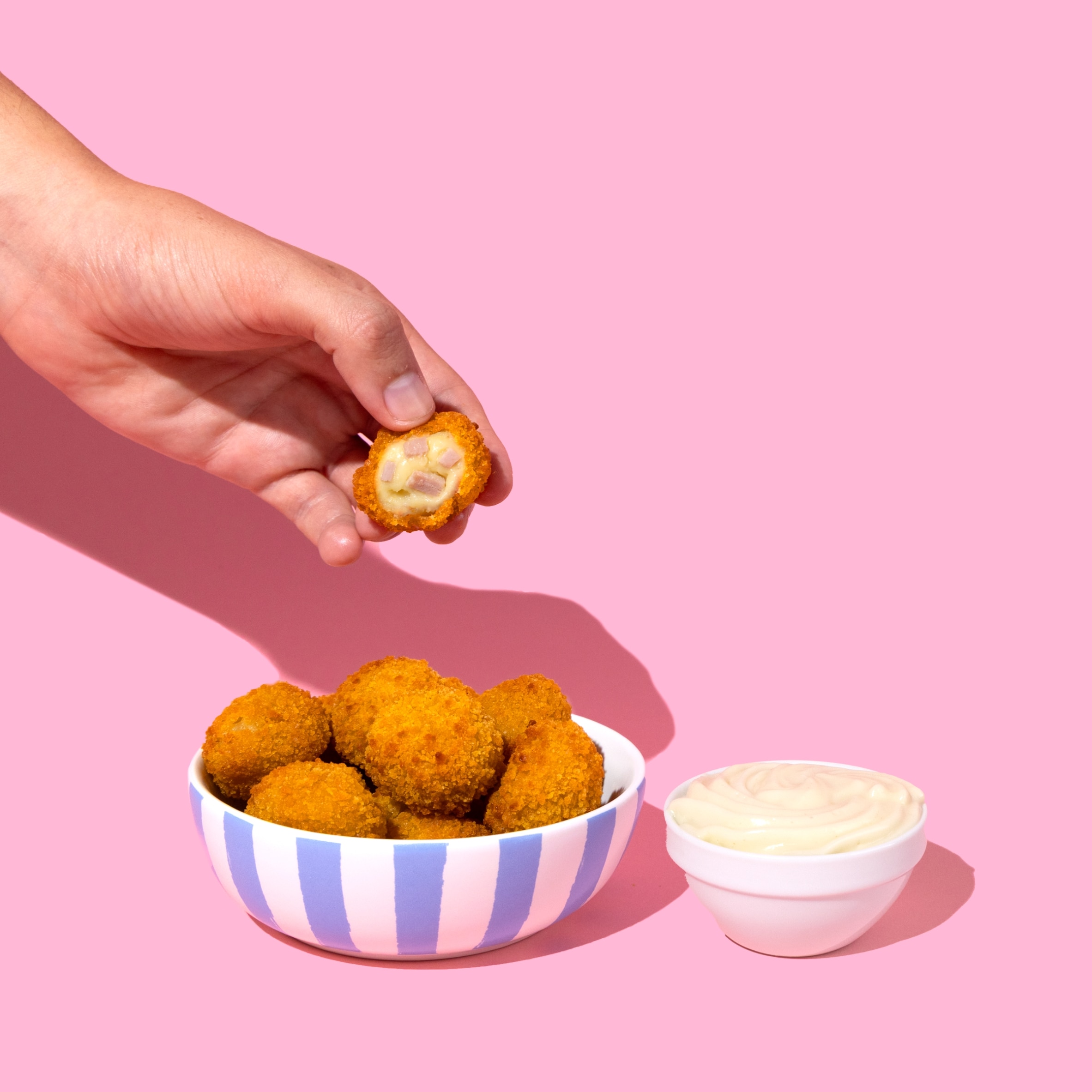 La Vie Vegan Sharers Ham & Cheese Croquettes 140g thumbnail 3