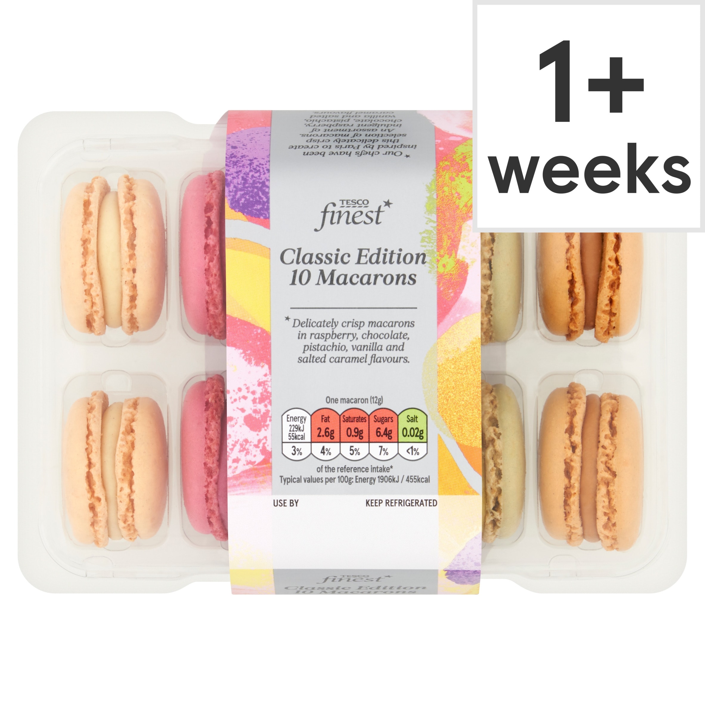 Tesco Finest Classic Edition 10 Macarons 120g