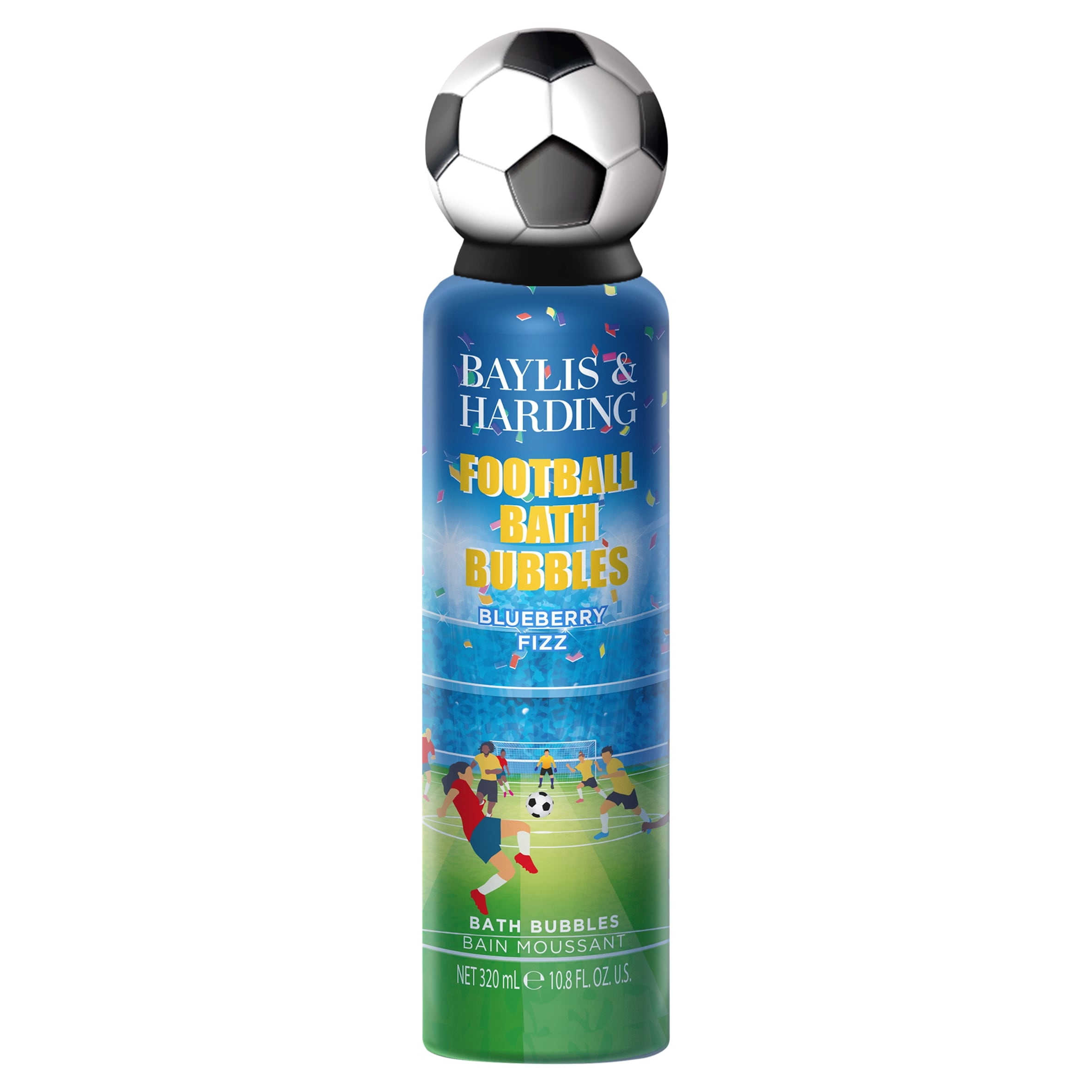 Baylis & Harding Football Bath Bubbles Gift Blueberry Fizz 320ml