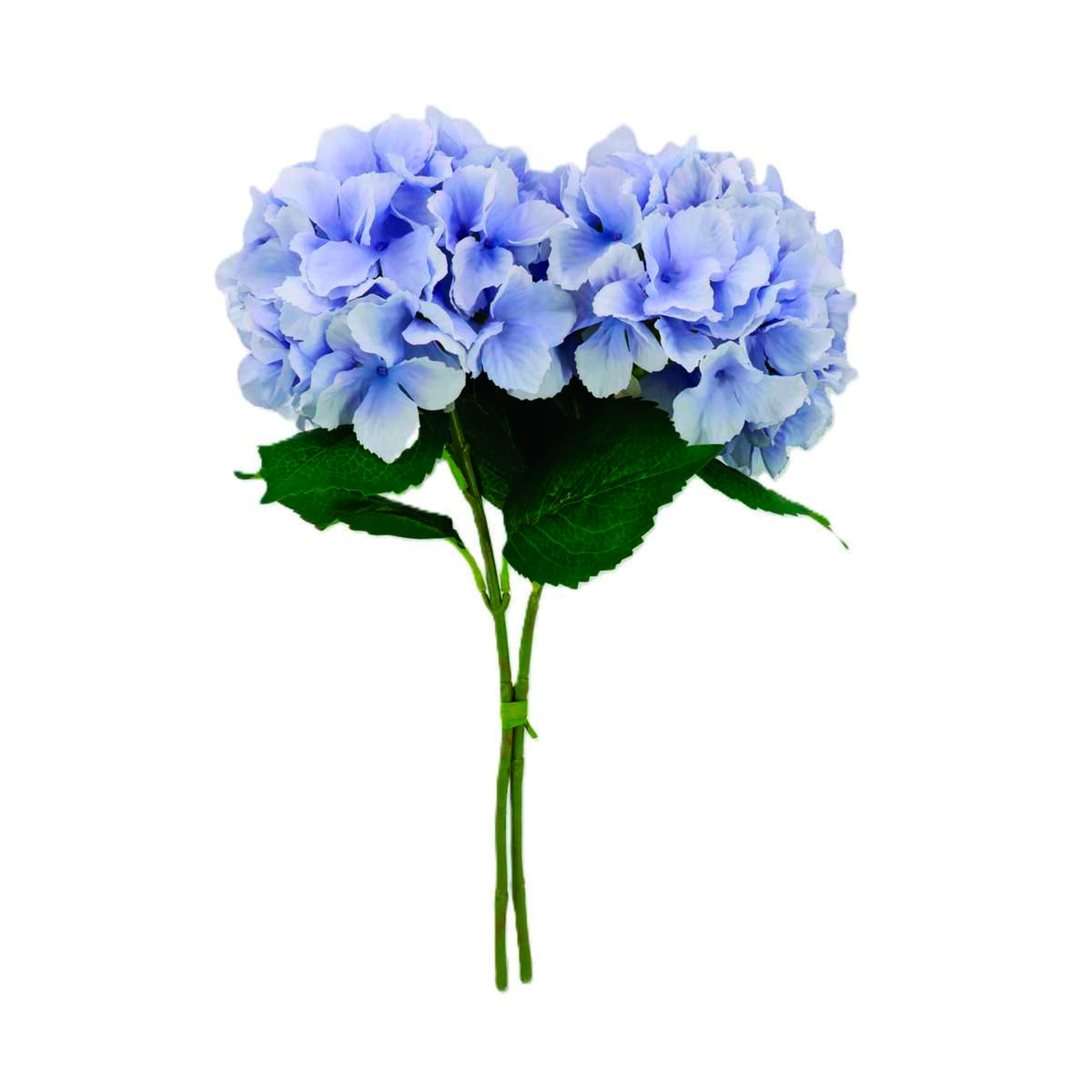 Bayswood Flora & Fern Blue Hydrangea Stems Set of 2