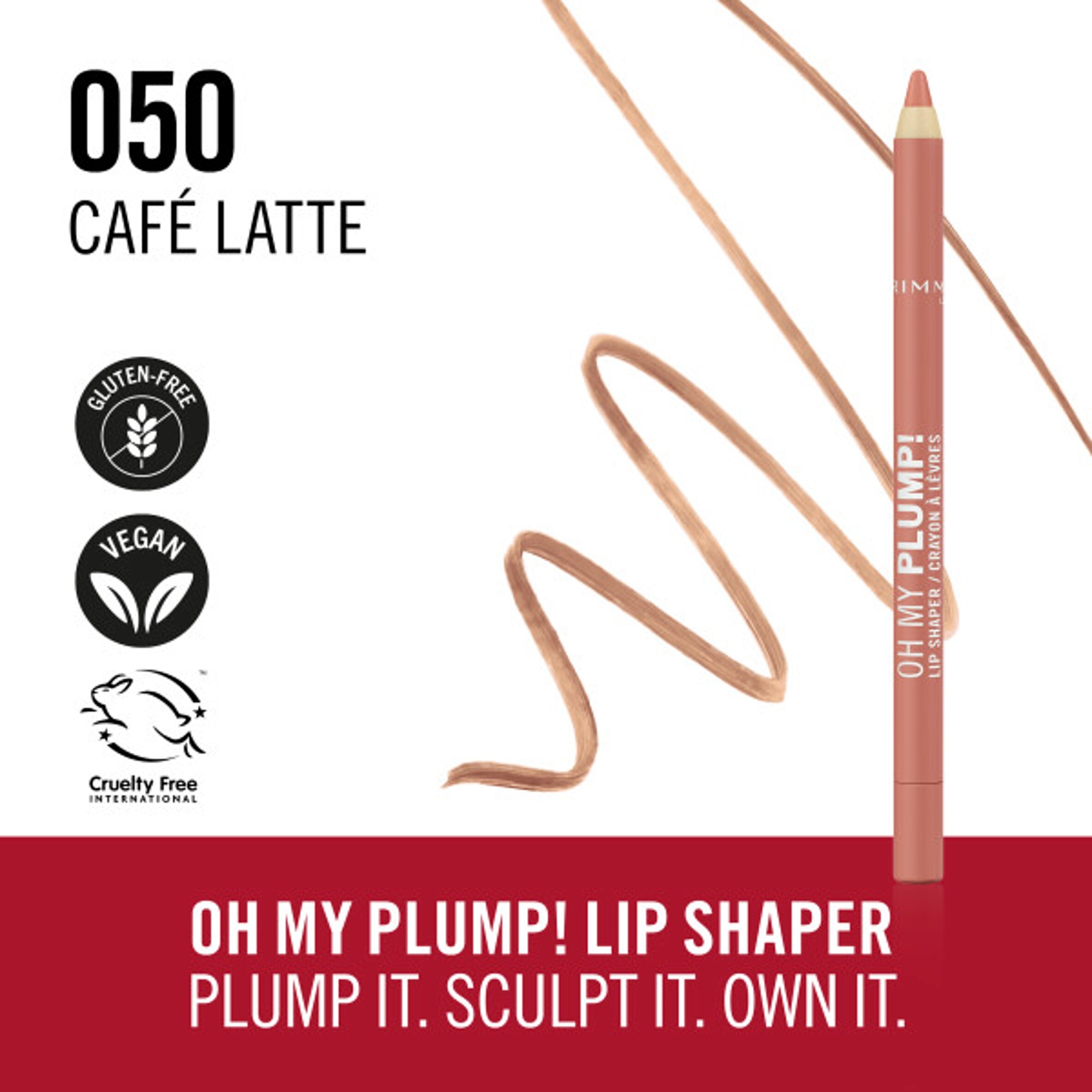 Rimmel Oh My Plump! Plumping Lip Shaper 050 Cafe Latte 1.2g thumbnail 4