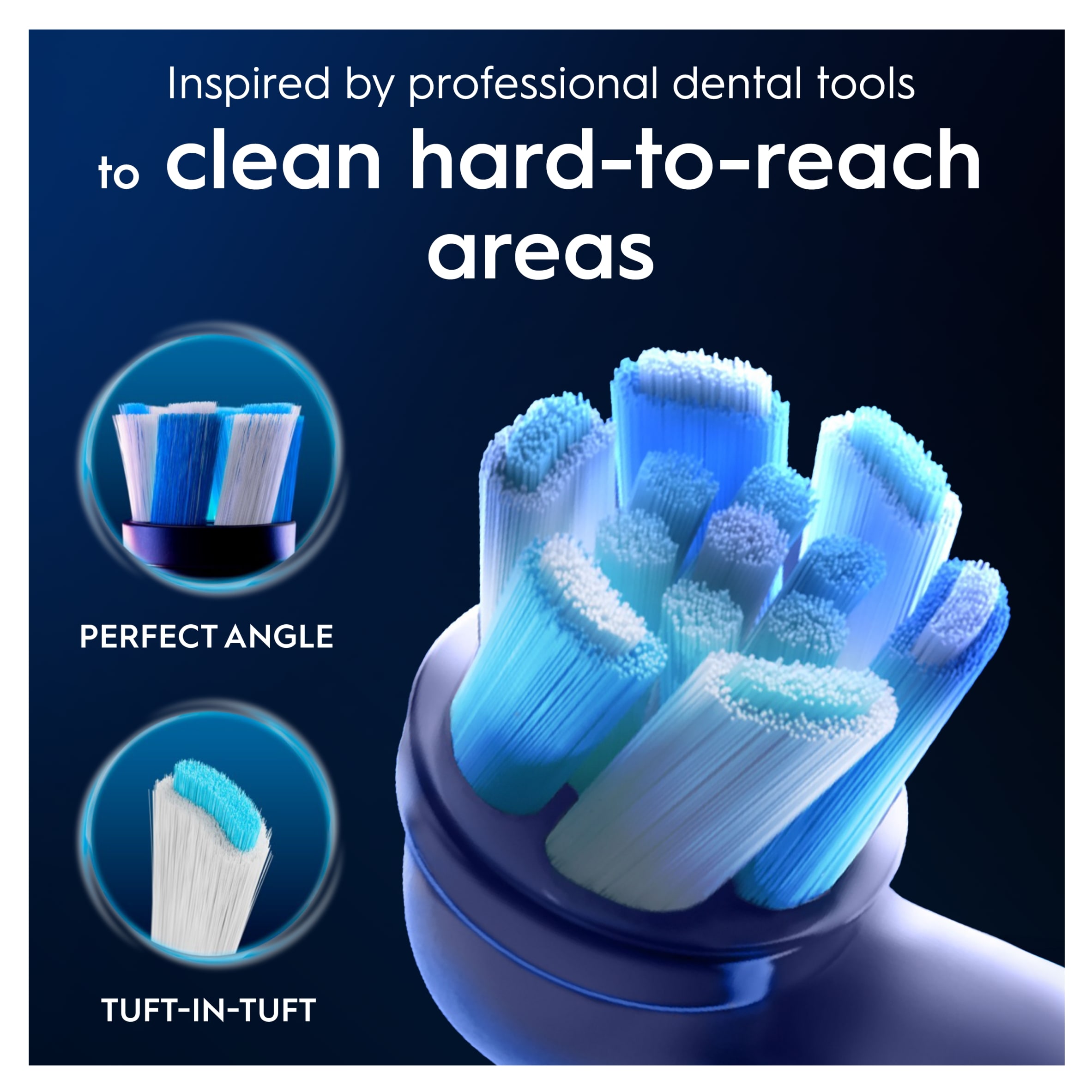 Oral-B iO Ultimate Clean White Toothbrush Heads 4 Pack thumbnail 2