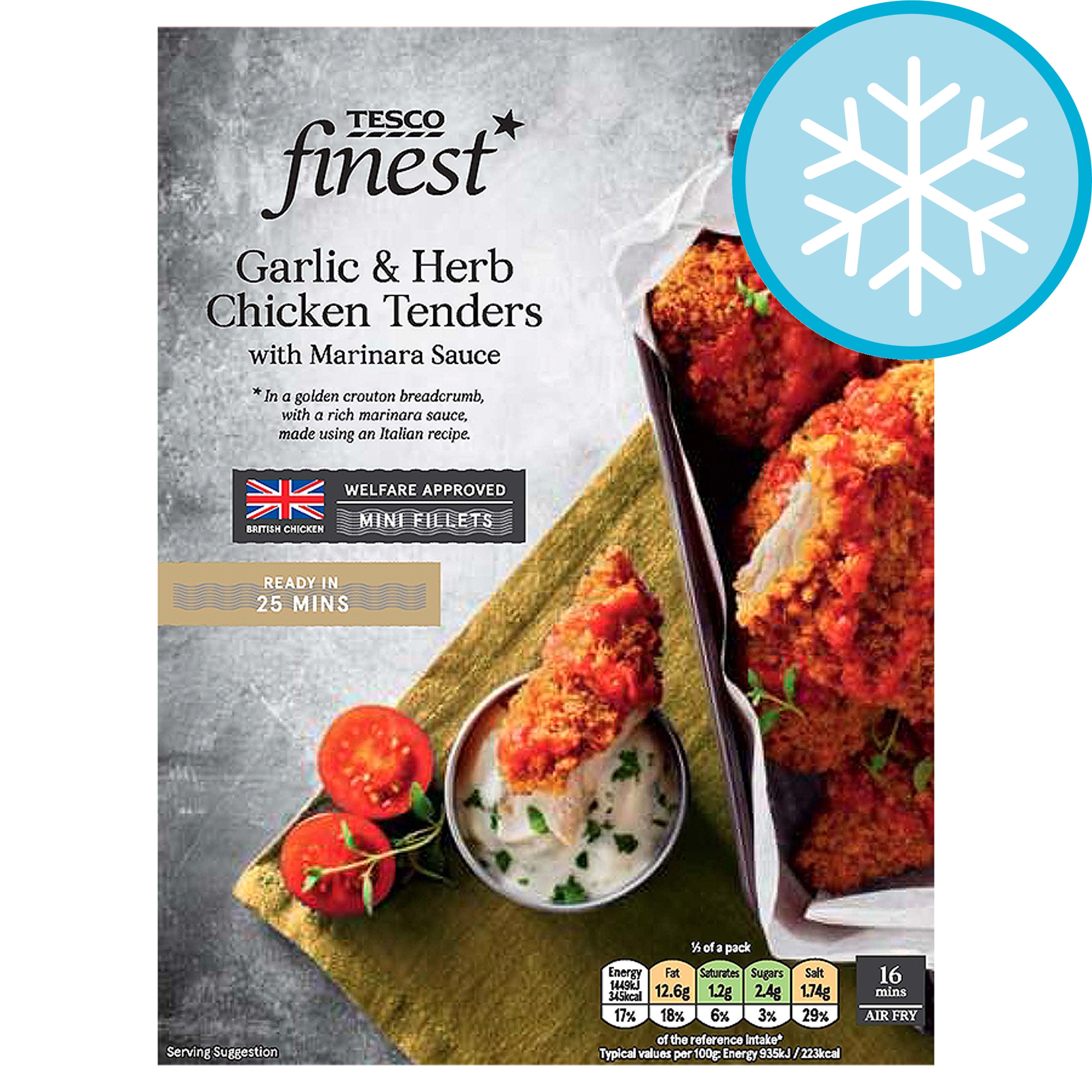 Tesco Finest Garlic and Herb Tenders with Marinara Sauce 350g