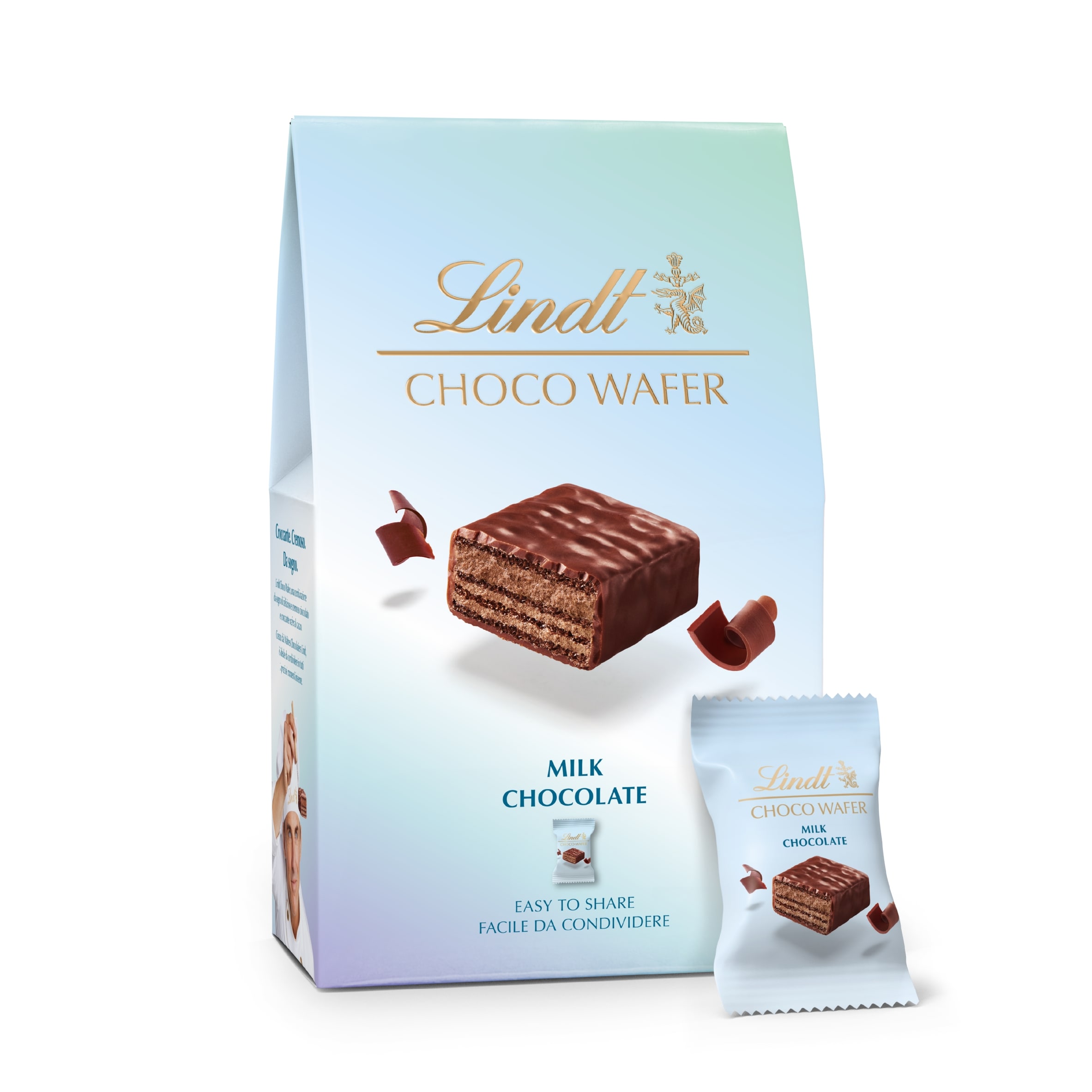 Lindt Choco Wafer Milk Chocolate 130g thumbnail 2