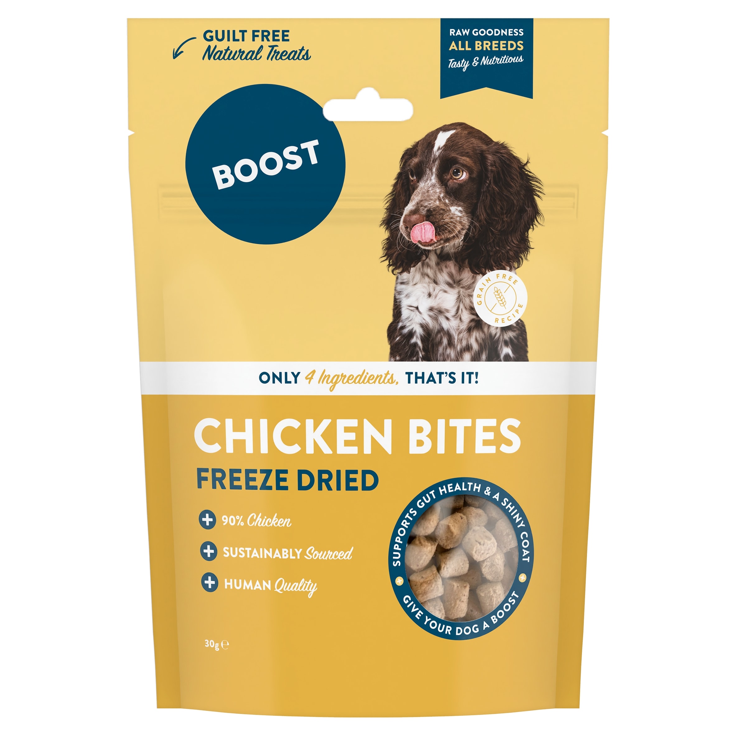 BOOST Natural Treats Chicken with Superfoods for Dogs 30g