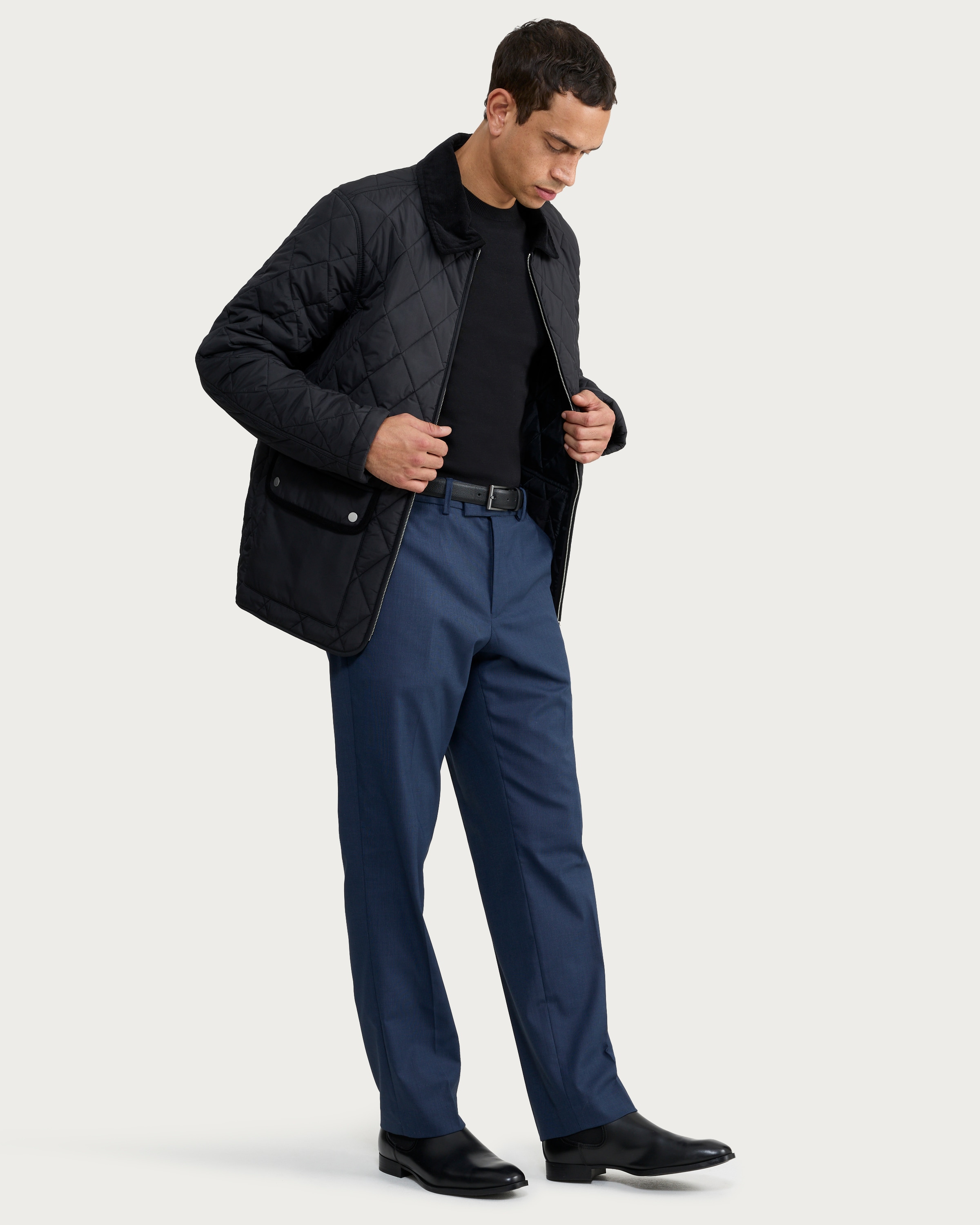 F&F Tailored Formal Trousers in Navy