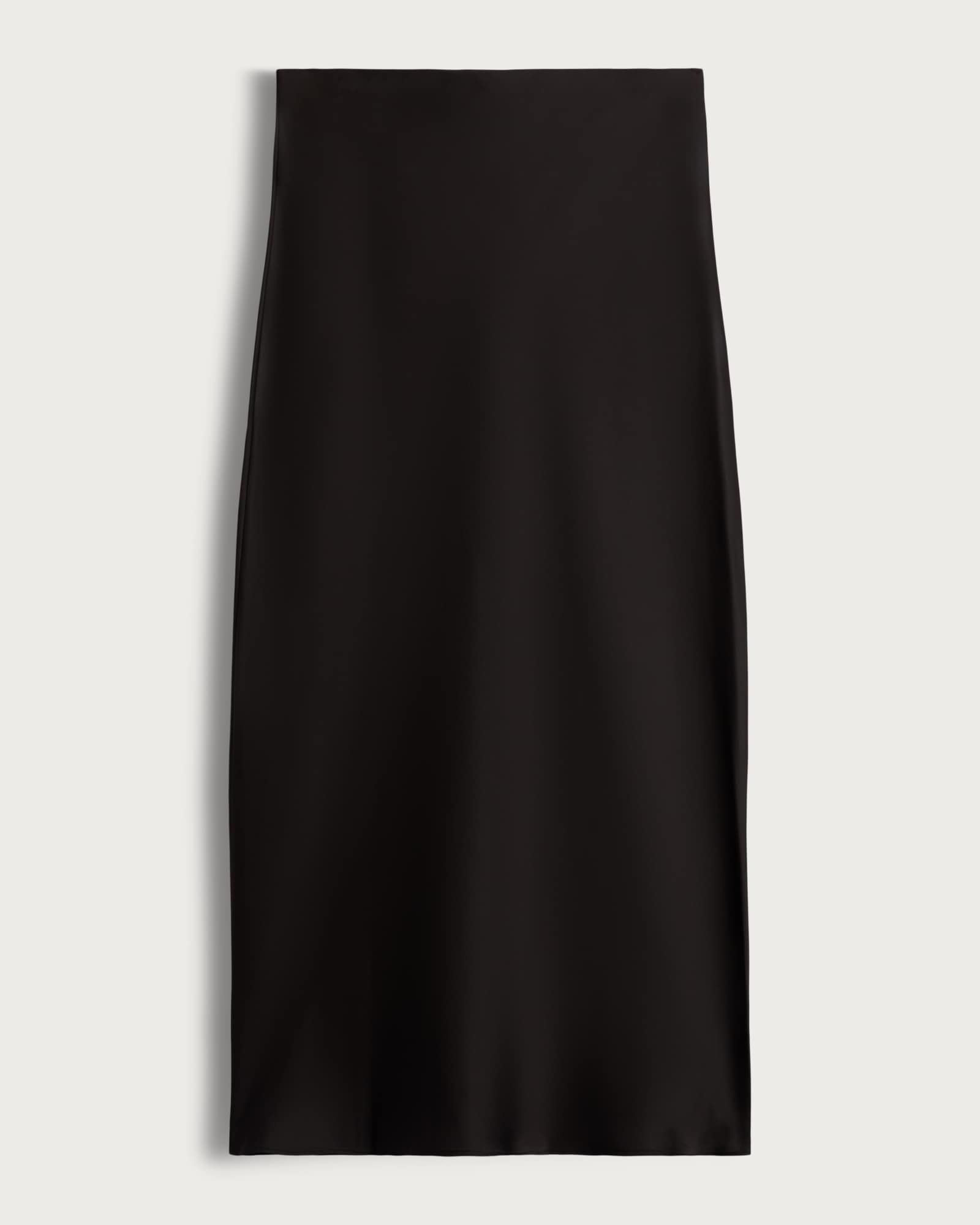 F&F Satin Slip Midi Skirt in Black thumbnail 5