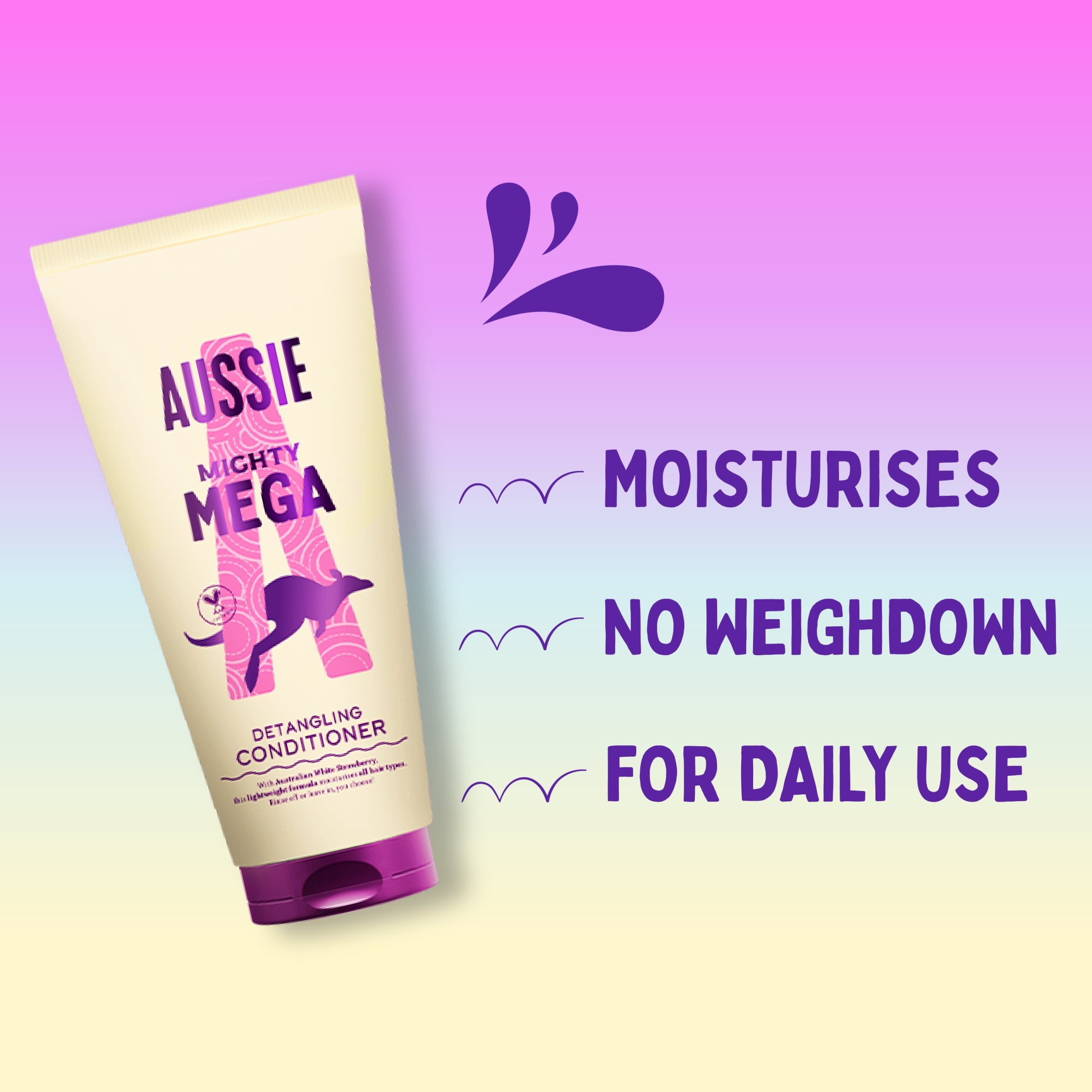 Aussie Mighty Mega Lightweight Conditioner 275ml thumbnail 2