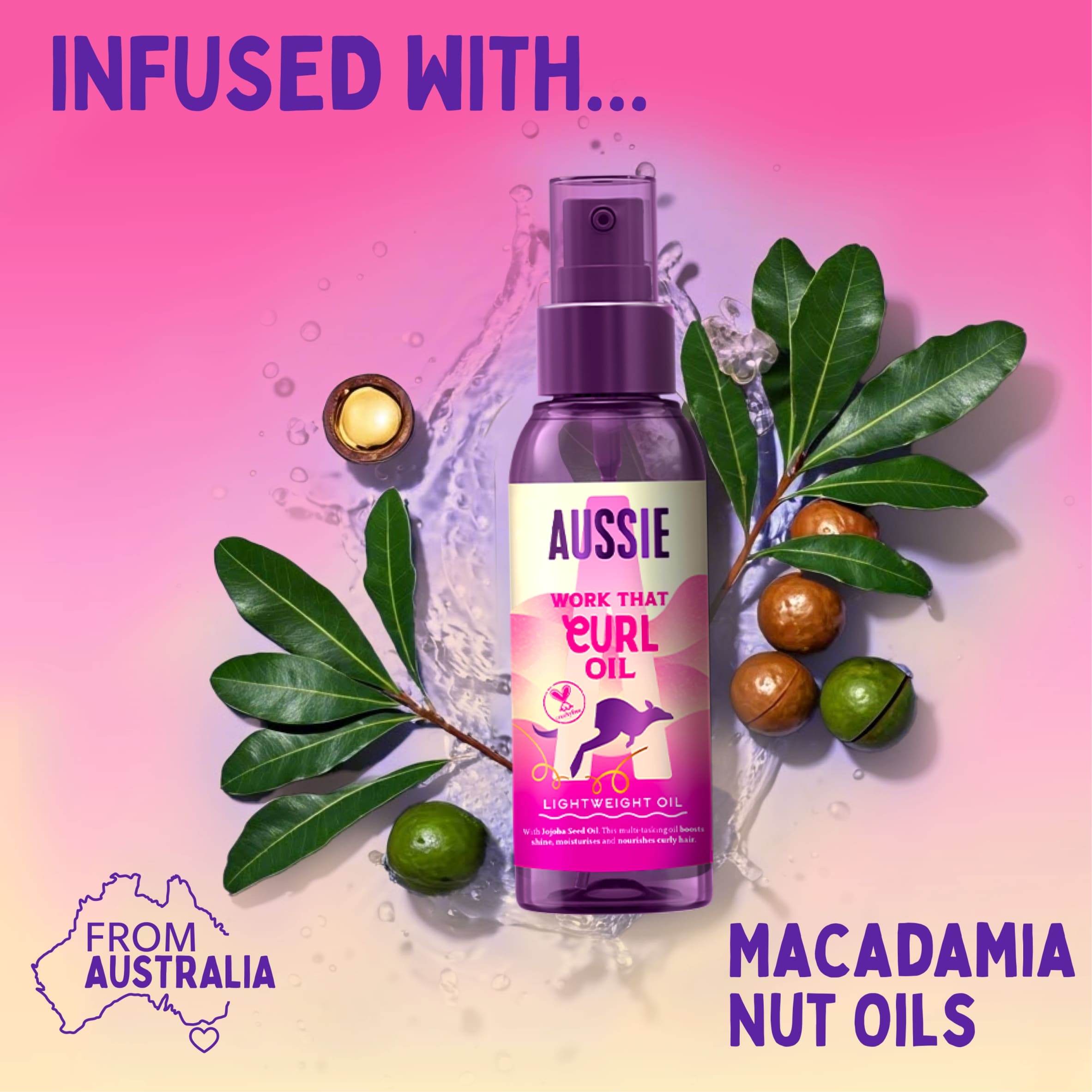 Aussie Work That Curl Oil 100ml thumbnail 4