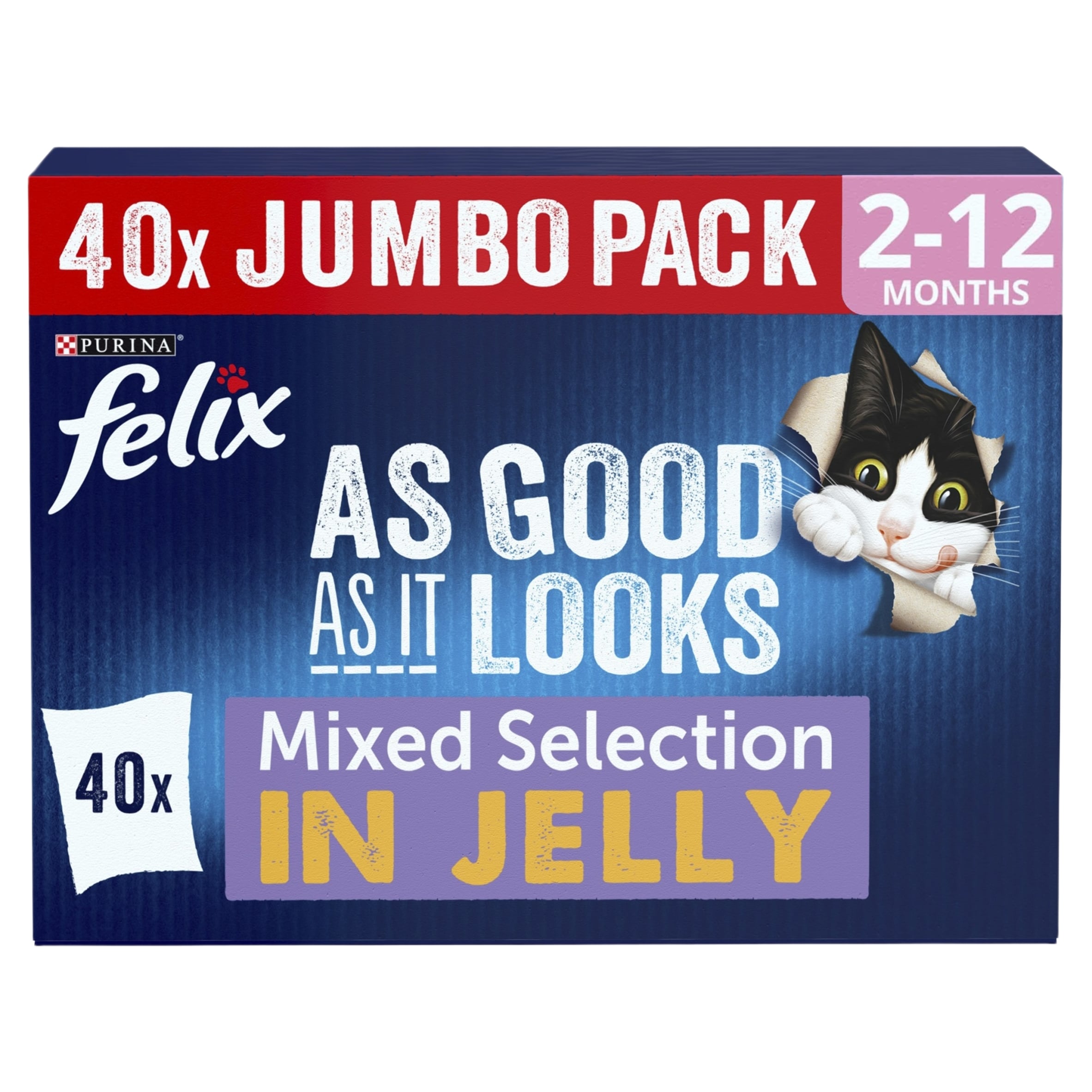Felix As Good As it Looks Kitten Mixed in Jelly Wet Cat Food