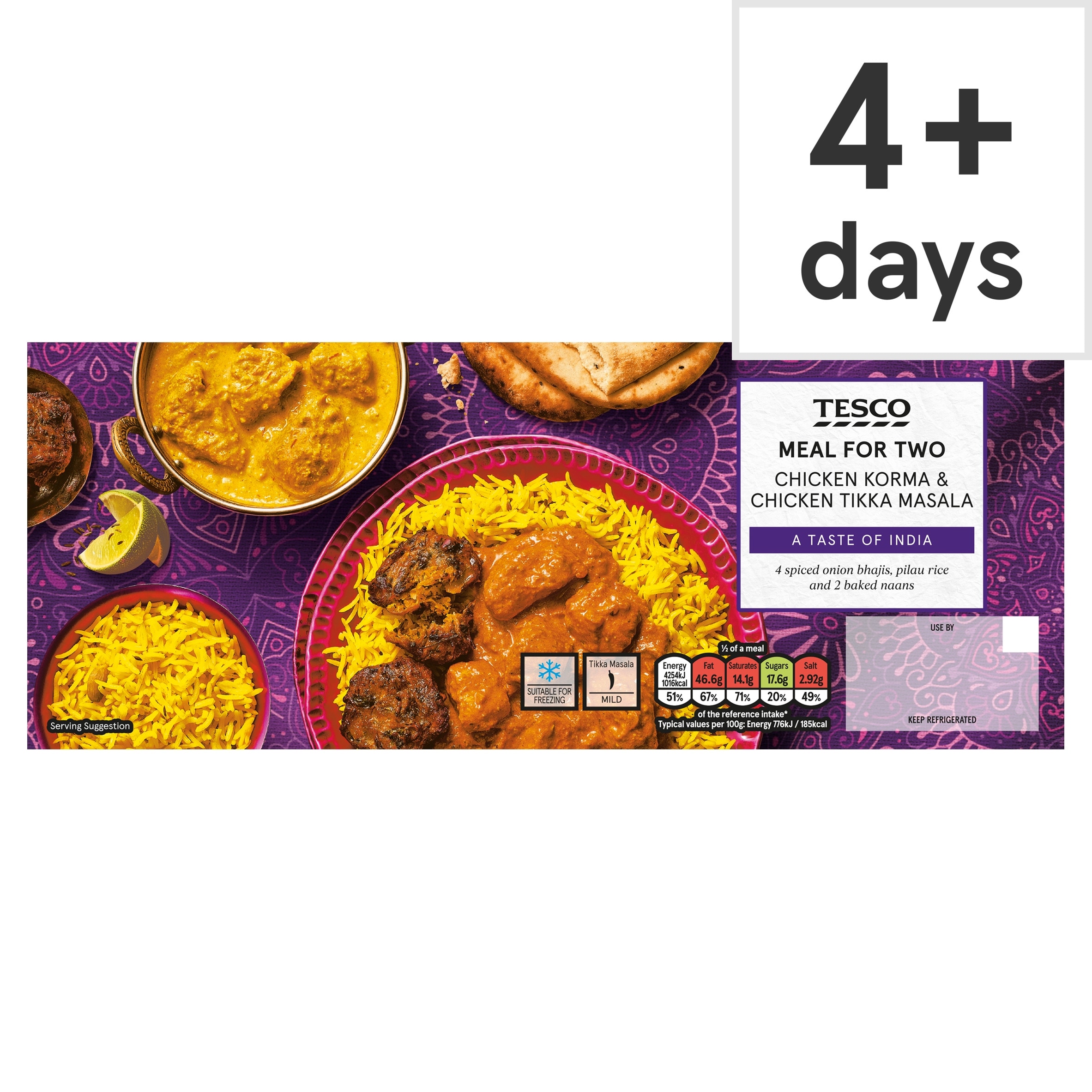 Tesco Chicken Korma & Chicken Tikka 1.096kg