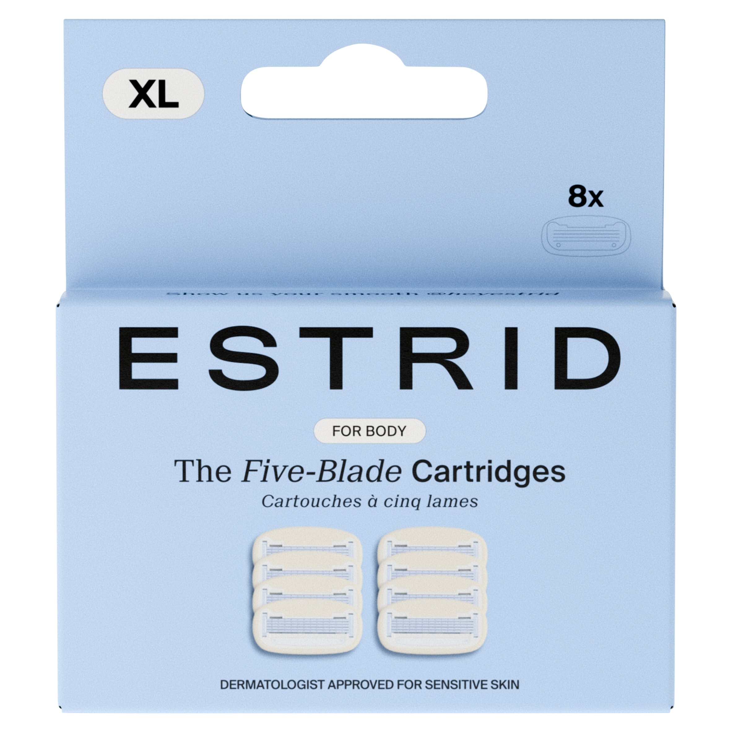 ESTRID Body Fiveblade Cartridges Refills XL 8Pack