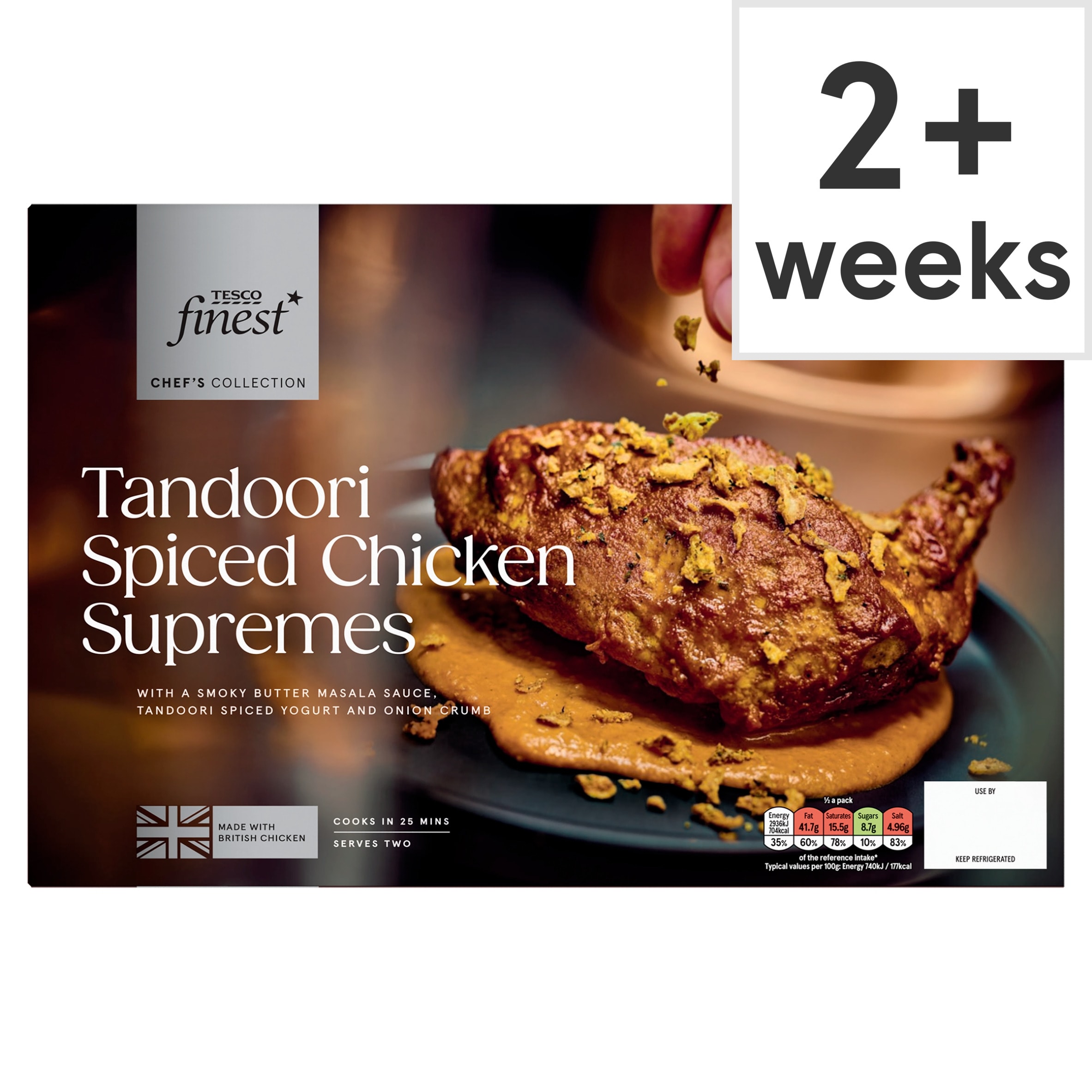 Tesco Finest Chef's Collection Tandoori Spiced Chicken Supremes 875g