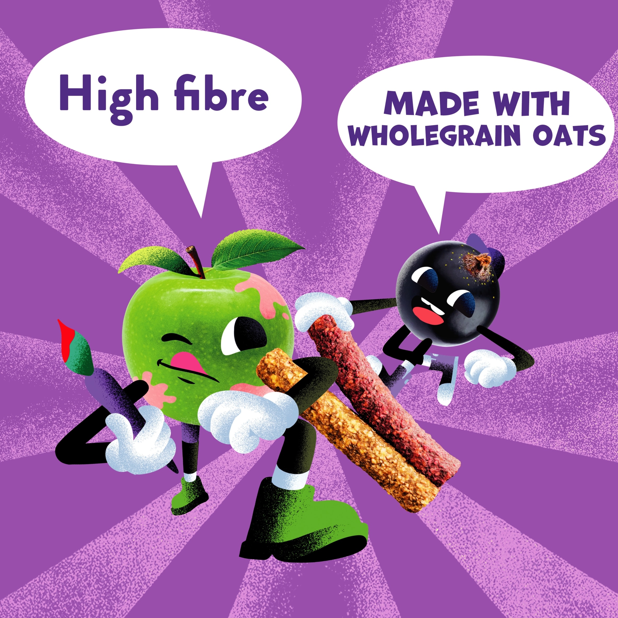 Goodies Apple & Blackcurrant Oat Sticks 5x23g thumbnail 3