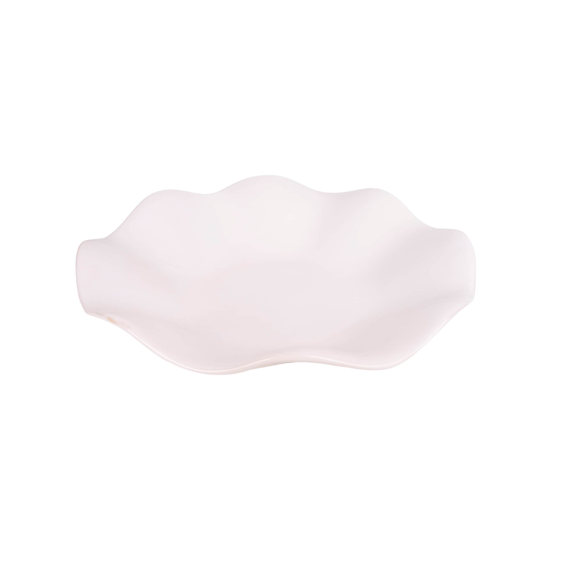Candlelight White Reactive Petal Bowl