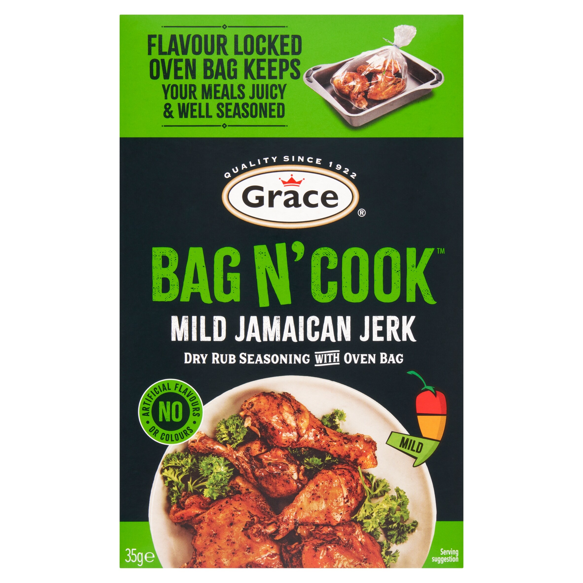 Grace Bag N' Cook Mild Jerk Seasoning 35G